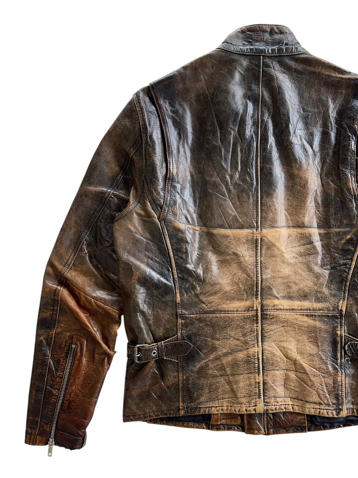 Japanese Brand Cafe Racer Biker Buffalo Leather Jacket Size US M / EU 48-50 / 2 - 6 Thumbnail