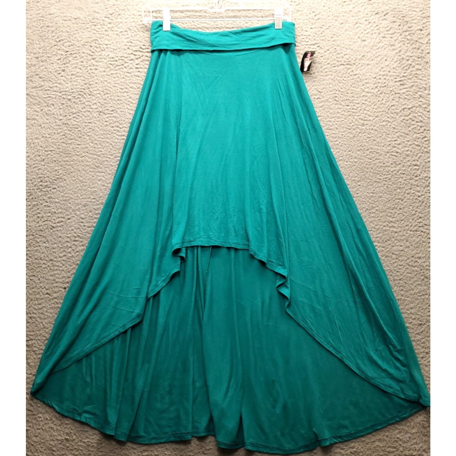 Vintage Poetry Womens Skirt L Green Maxi A-Line Stretch Pull On Size 36" / US 14 / IT 50 - 2 Thumbnail