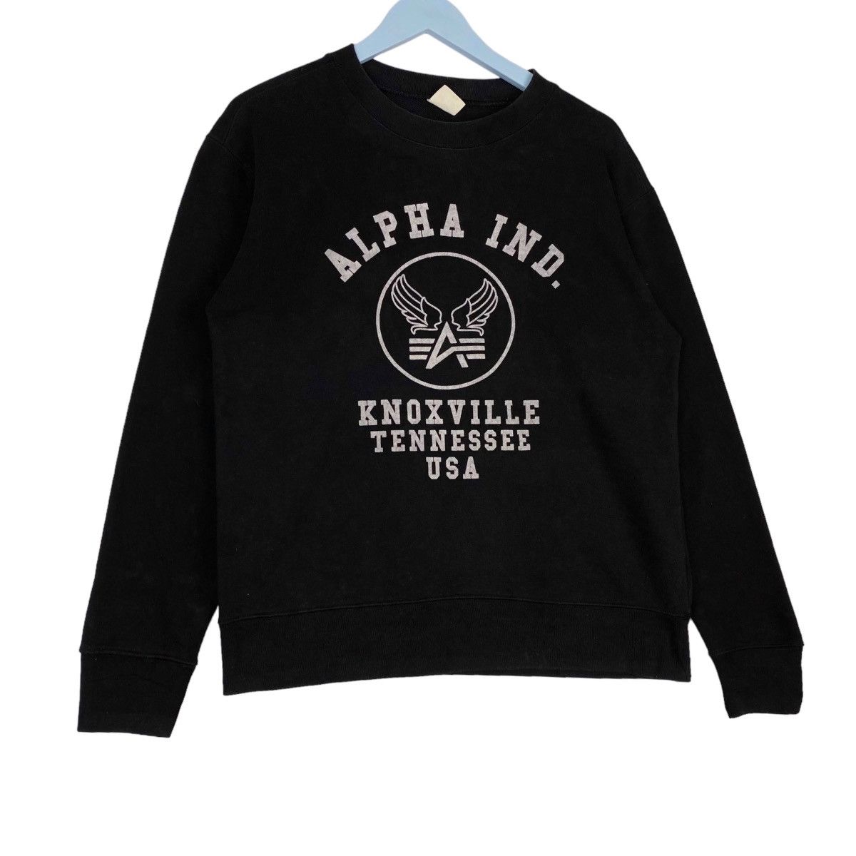 Alpha Industries × Vintage Vintage Alpha Industries All Print Crewneck Sweatshirt Size L / US 10 / IT 46 - 3 Thumbnail
