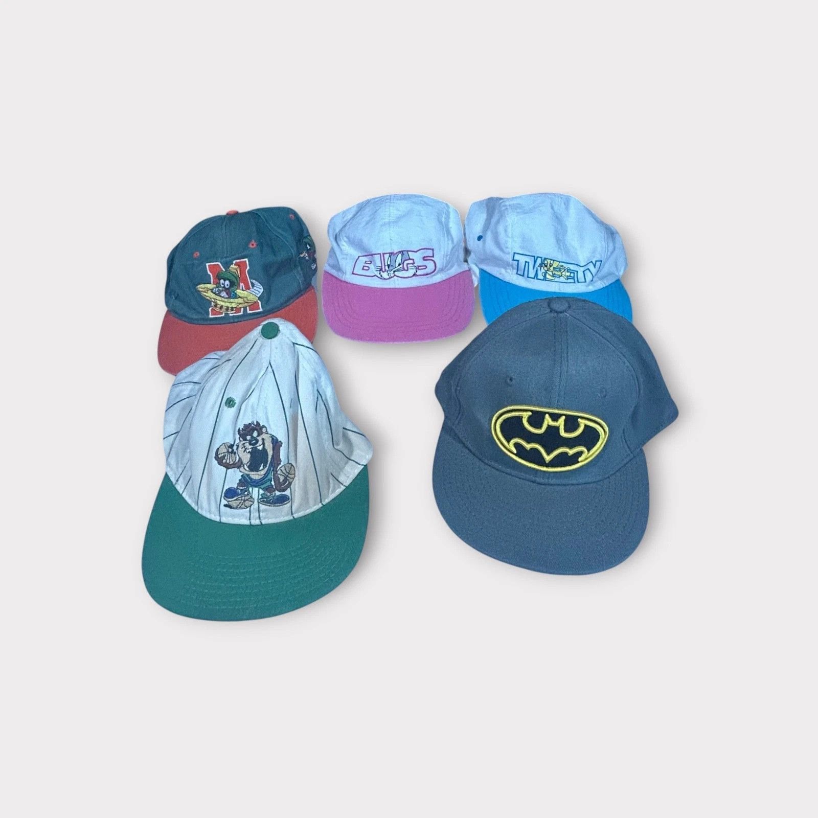 DC Comics Lot of 10 Nintendo Looney Tunes Batman Hat Bundle Vintage VT Size ONE SIZE - 2 Thumbnail
