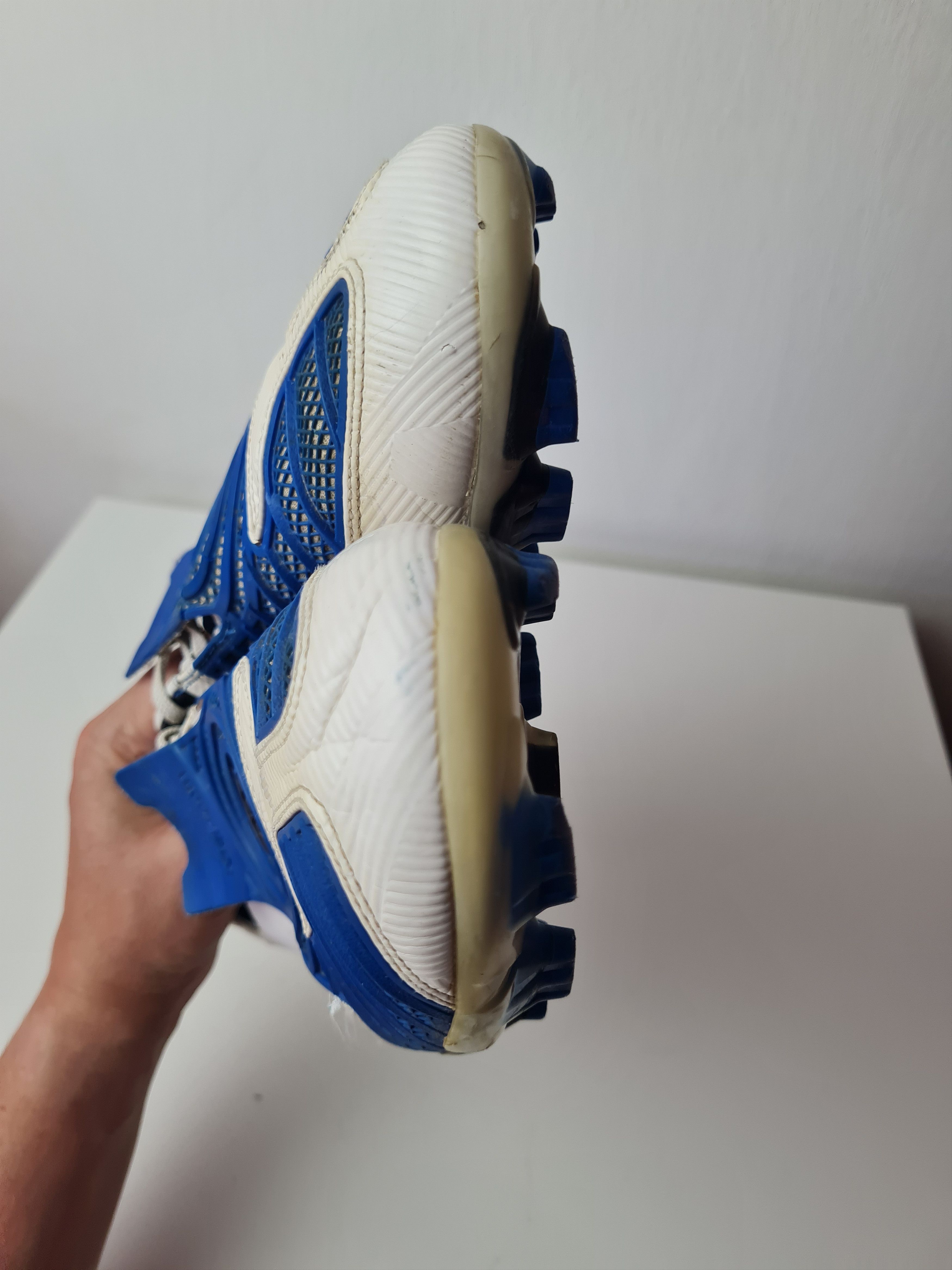Nike Cleats Nike Total 90 Shoot II FG White/Blue Y3 318793-104 Size US 10.5 / EU 43-44 - 18 Thumbnail