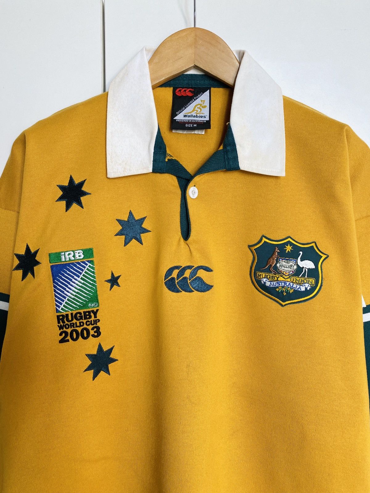 Canterbury of New Zealand × Vintage Vintage Canterbury Polo Rugby Shirt Australia Wallabies Size US M / EU 48-50 / 2 - 3 Thumbnail