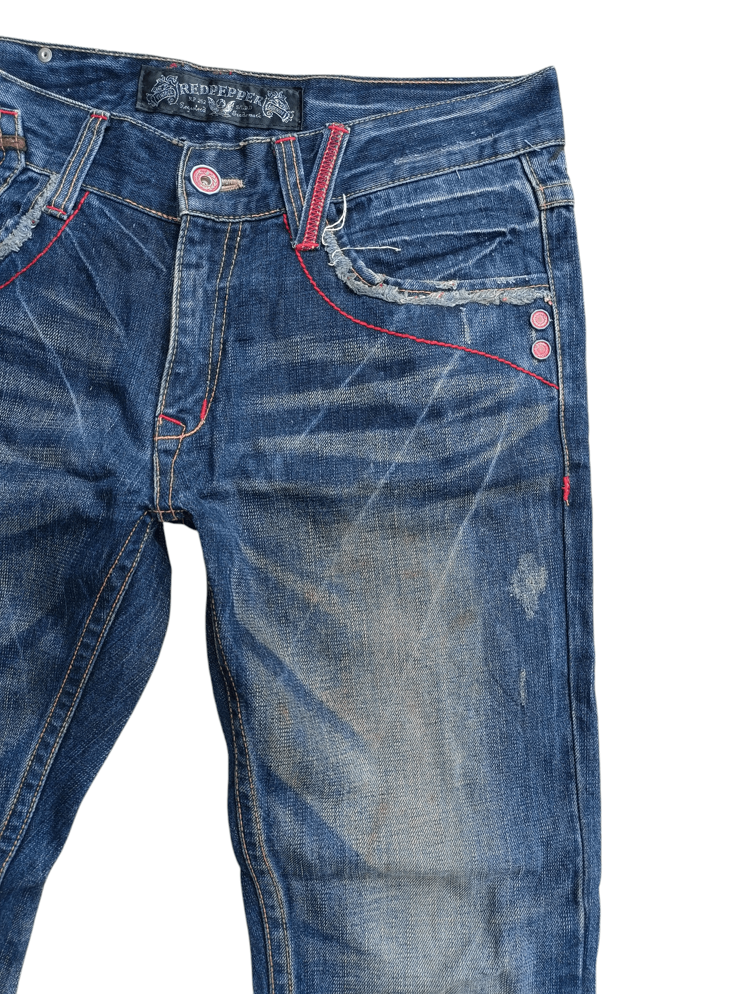 Japanese Brand 🔥RARE🔥 Redpepper Seditionaries Faded Jeans Size US 34 / EU 50 - 15 Thumbnail