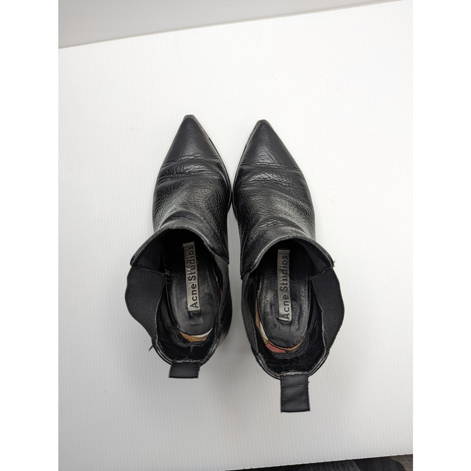 Acne Studios Acne Leather Jensen leather ankle boots black sz 36 (US 5.5) Size US 6 / IT 36 - 11 Thumbnail