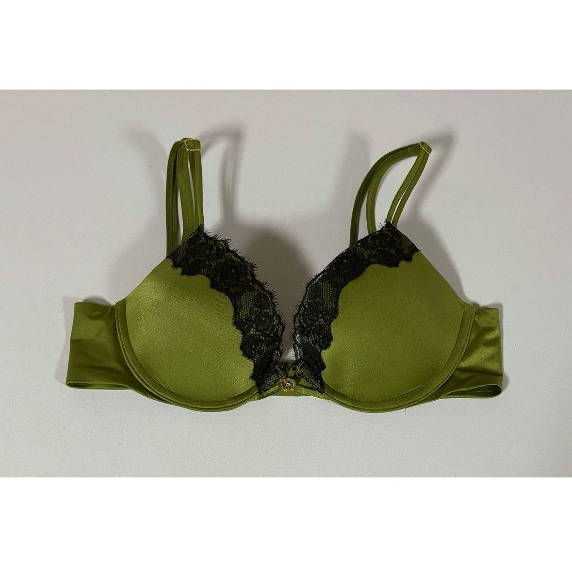 Victoria's Secret VS Olive Lace ‘Very Sexy’ Push-Up Bra Lingerie Size 34B 🖤 Size ONE SIZE - 1 Thumbnail