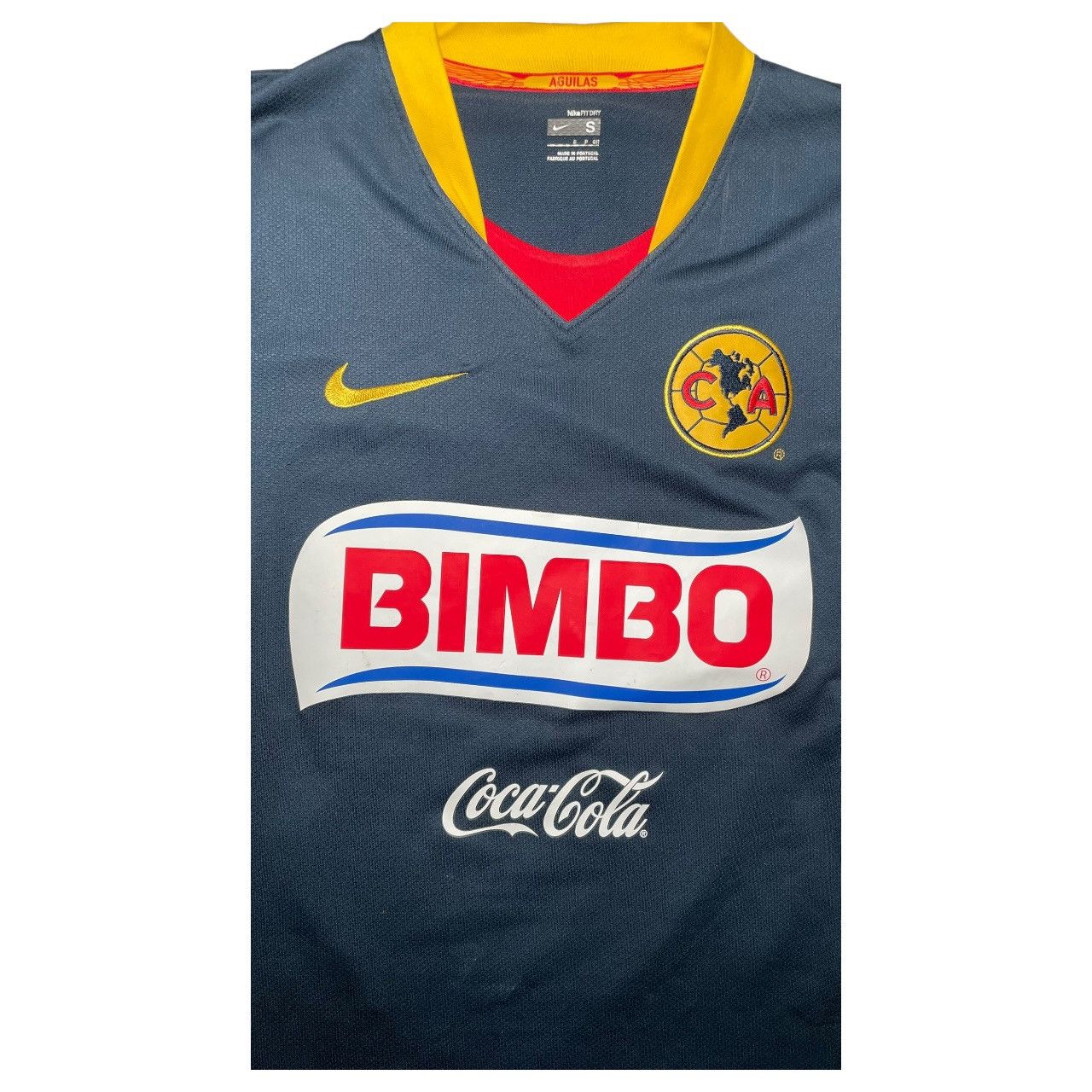 Nike Nike 2008/09 Club America Away Navy Soccer Jersey Sz S Size US S / EU 44-46 / 1 - 3 Thumbnail