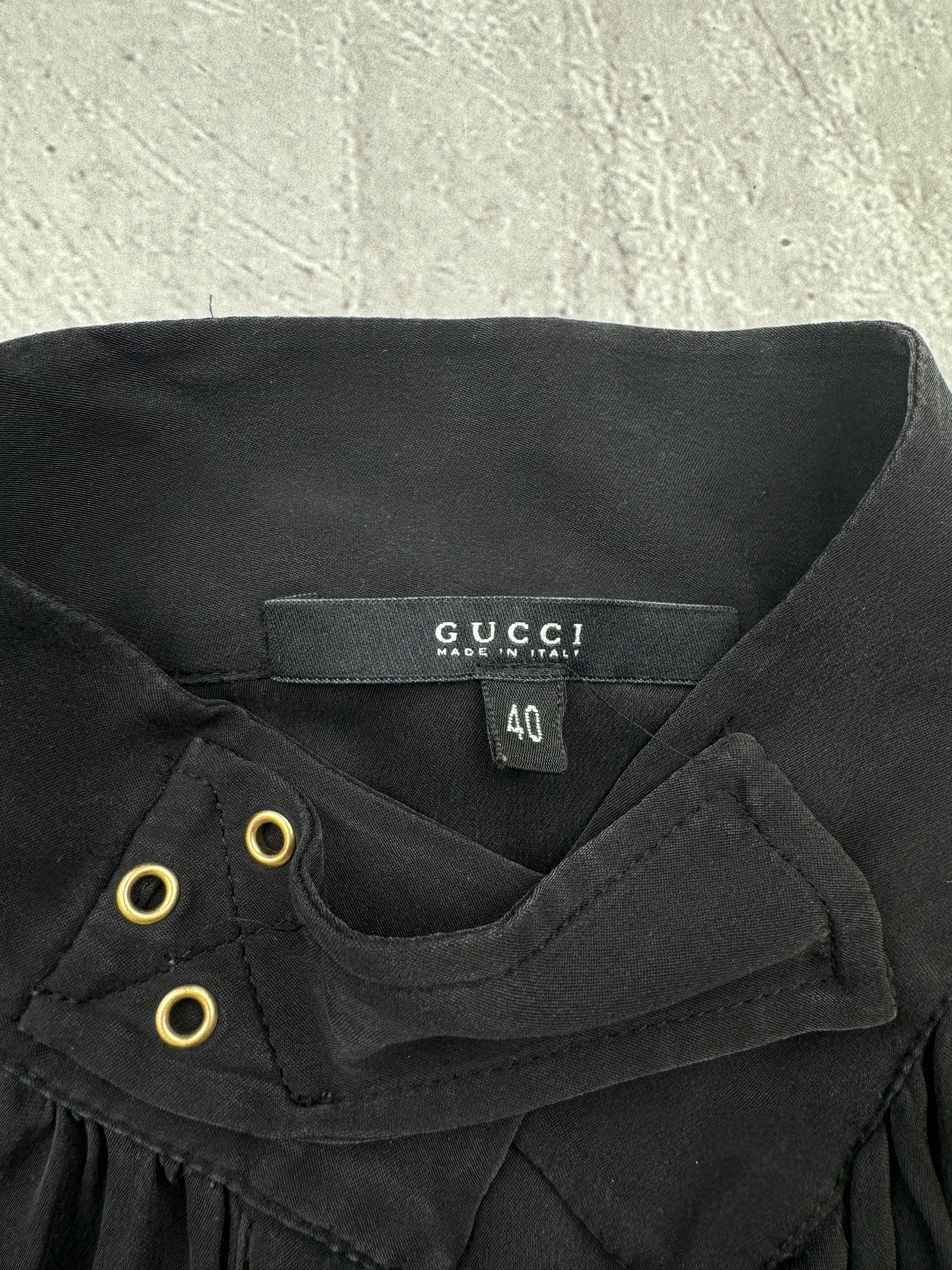 Gucci Tom Ford for GUCCI 2003 Collection RARE Silk Dress Size S / US 4 / IT 40 - 11 Thumbnail