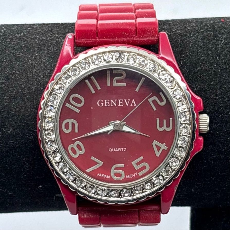Other Burgundy & Silver Men's Watch Size ONE SIZE - 2 Thumbnail