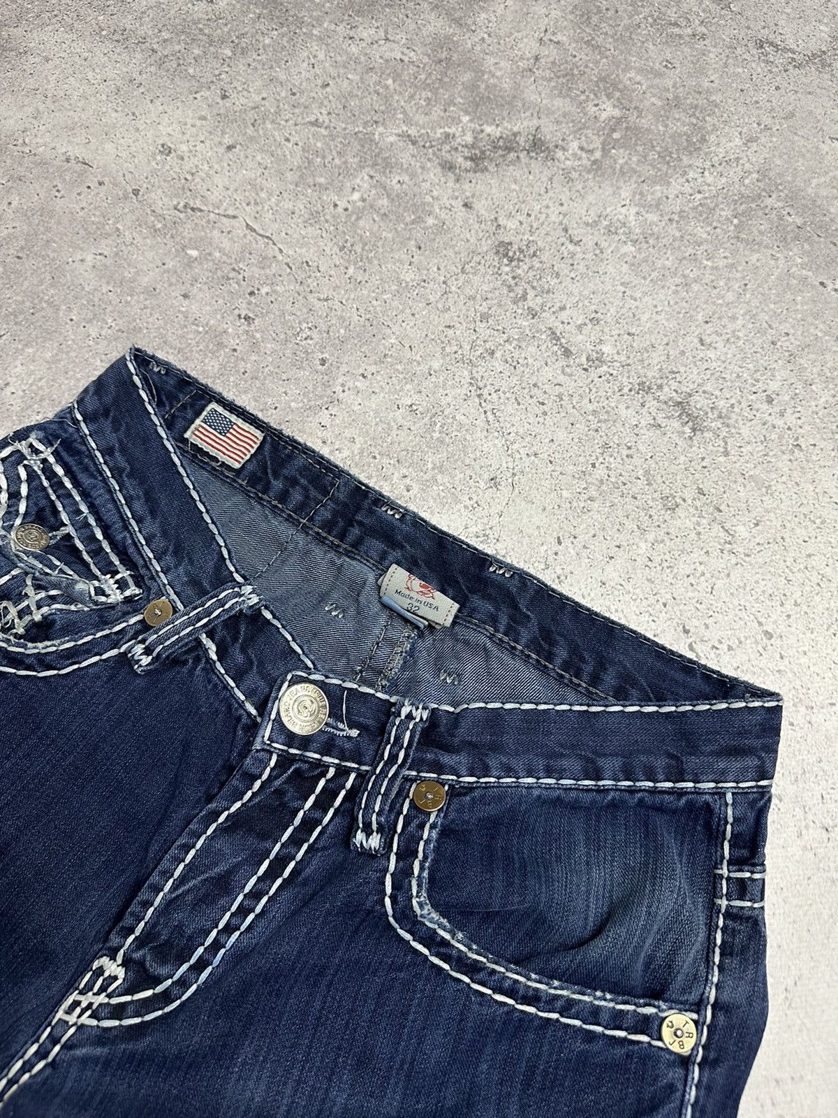True Religion Rare Y2K True Religion Billy Super T Pocket Distressed Pants Size US 32 / EU 48 - 16 Thumbnail