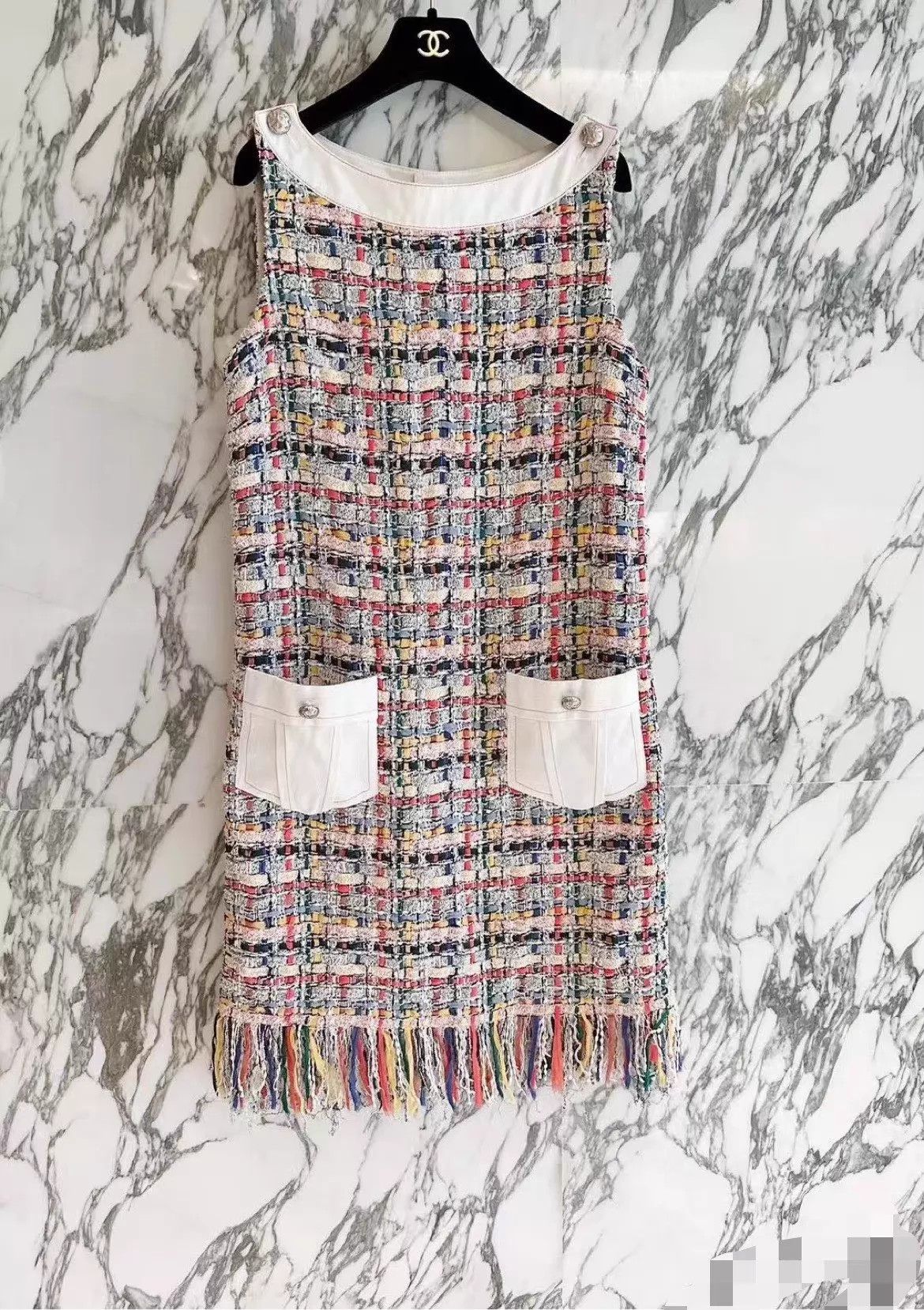 Chanel Chanel Runway Star Tassel Colorful Tweed Dress Size XS / US 0-2 / IT 36-38 - 8 Thumbnail