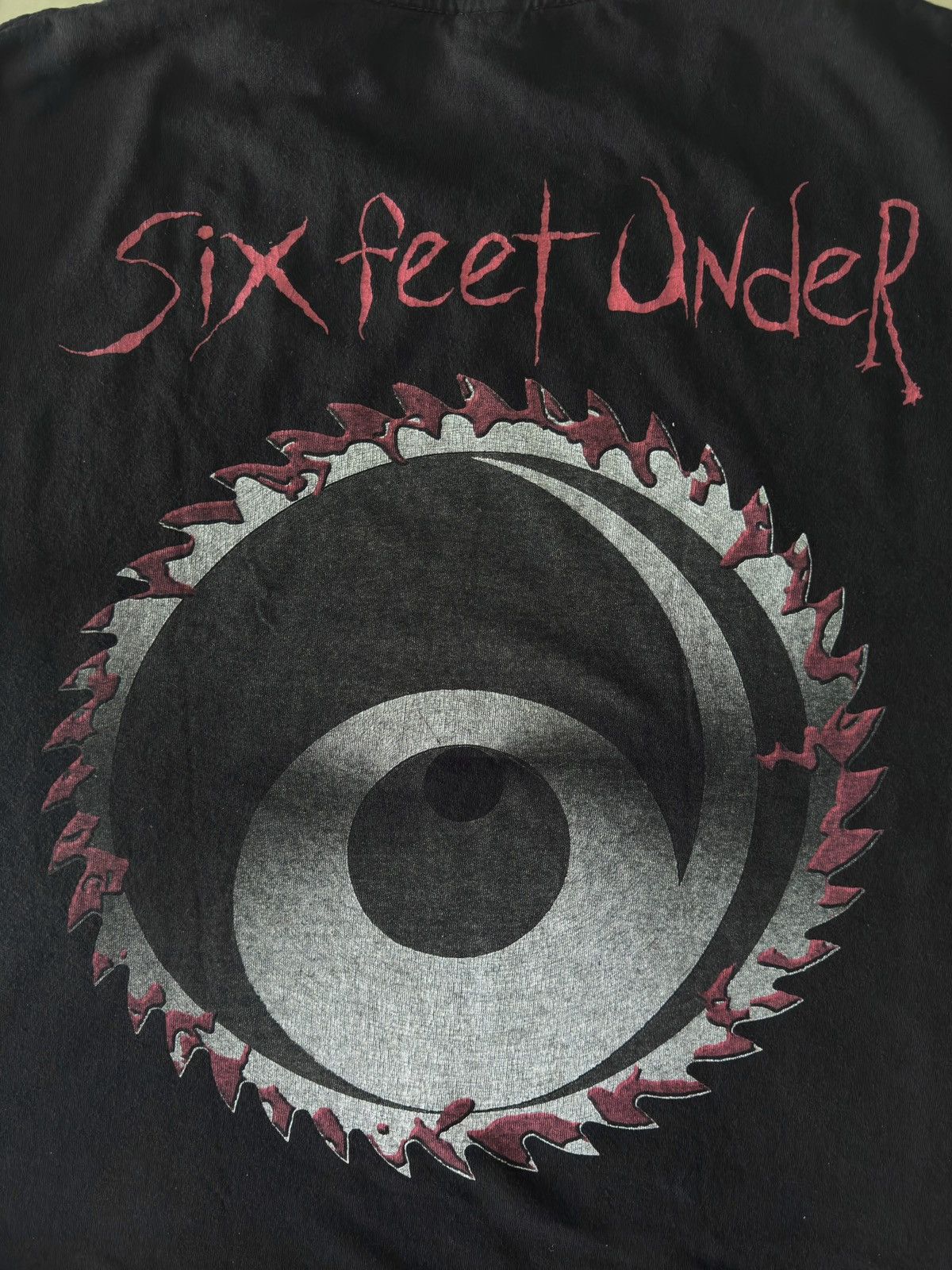 Band Tees 90s Six Feet Under Maximum Violence VTG Haunted Delta Shirt Size US L / EU 52-54 / 3 - 4 Thumbnail