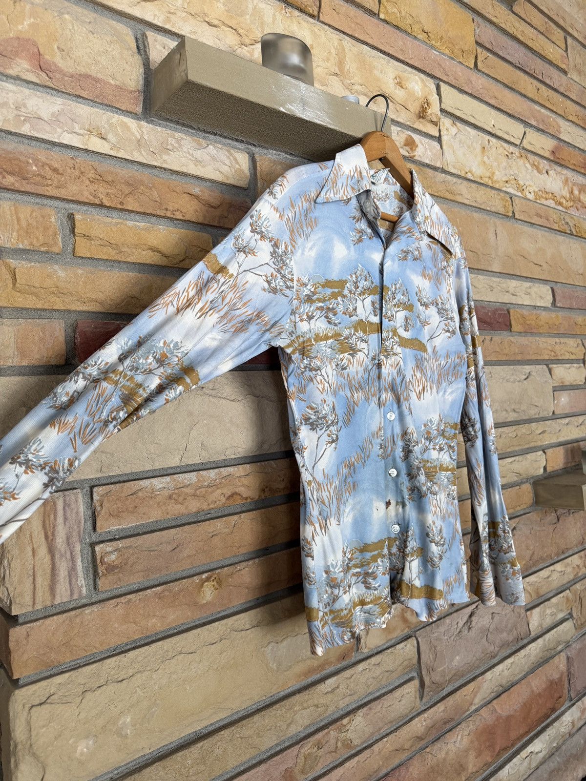 Vintage Vintage 70s Novelty Print Button Up Shirt Western Rockabilly Size US M / EU 48-50 / 2 - 6 Thumbnail