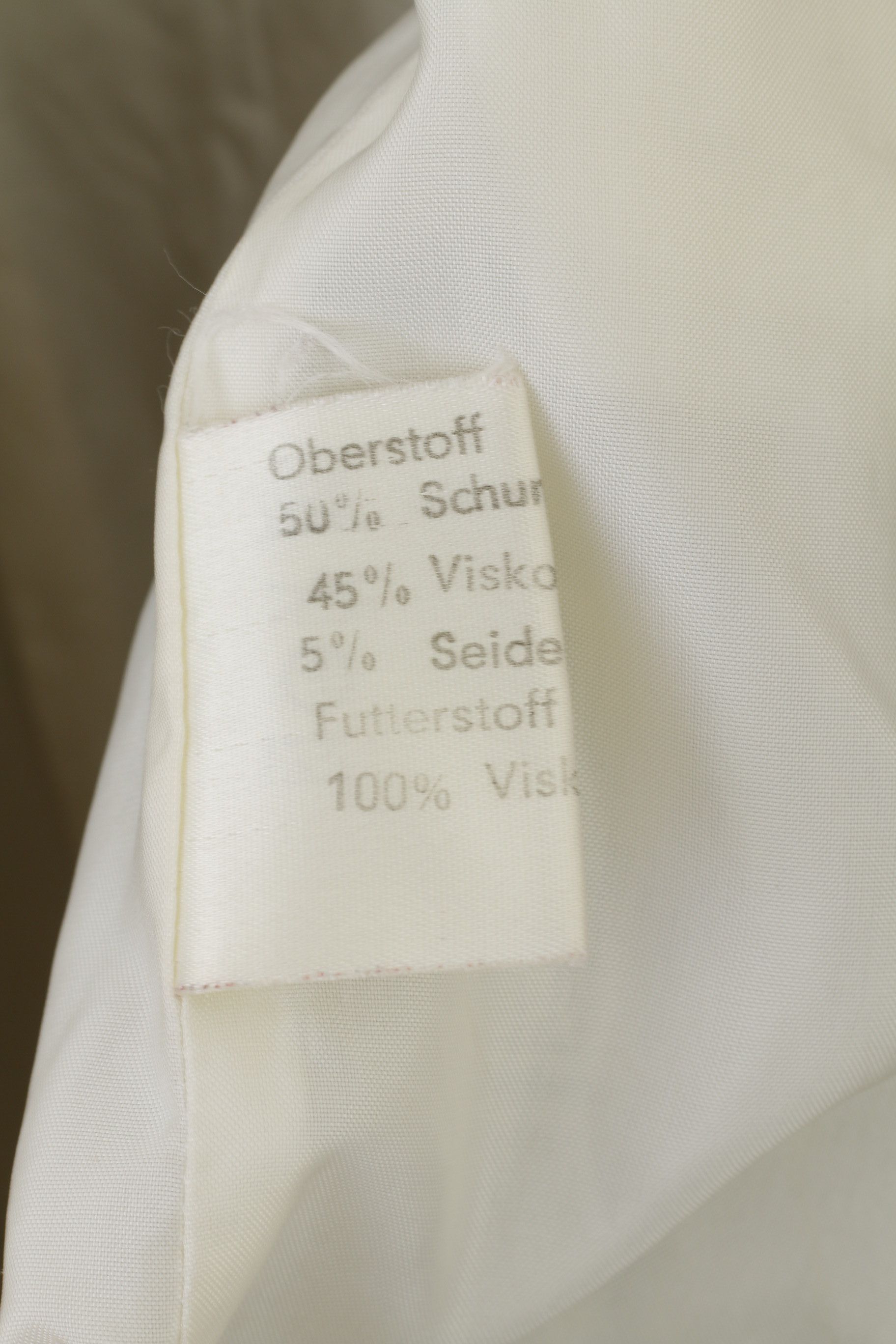 Vintage Sebastiano Women 42 XL Blazer Beige Wool Check 6220 Size L / US 10 / IT 46 - 4 Thumbnail