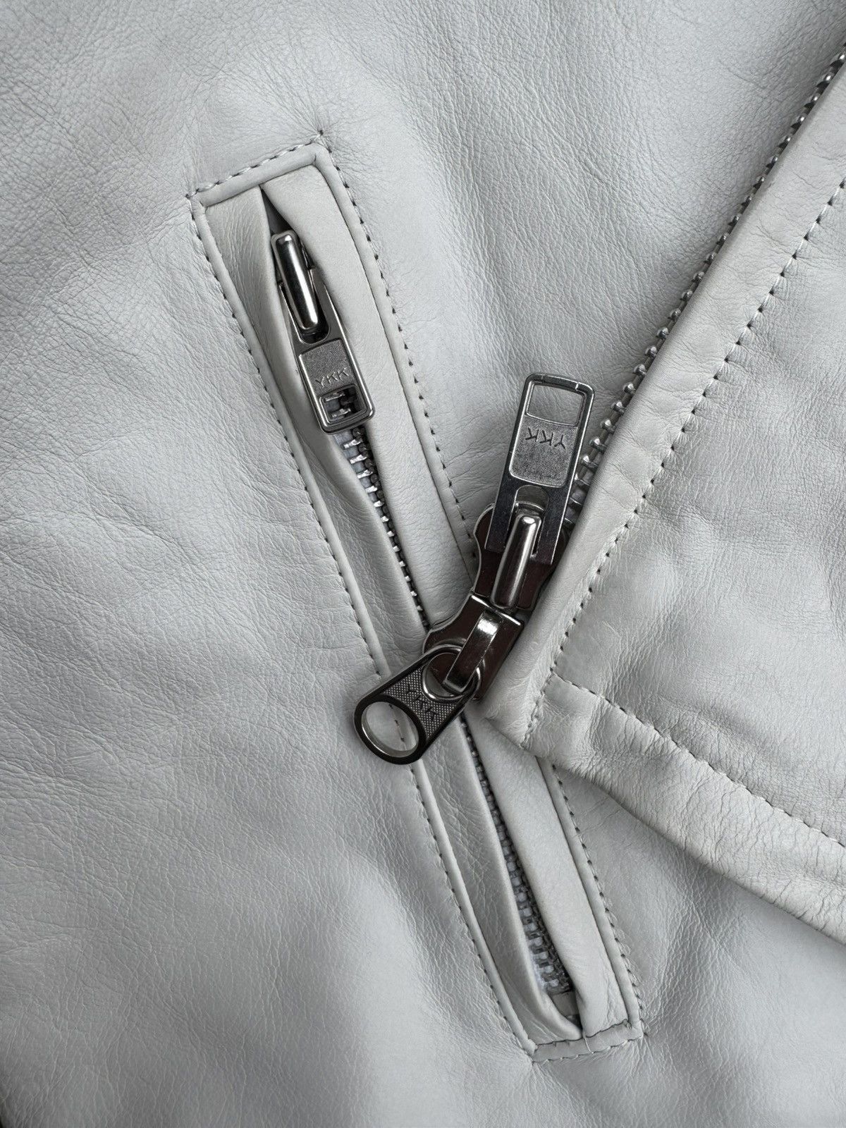 Y-3 Adidas x Yohji Yamamoto Leather Racer Jacket