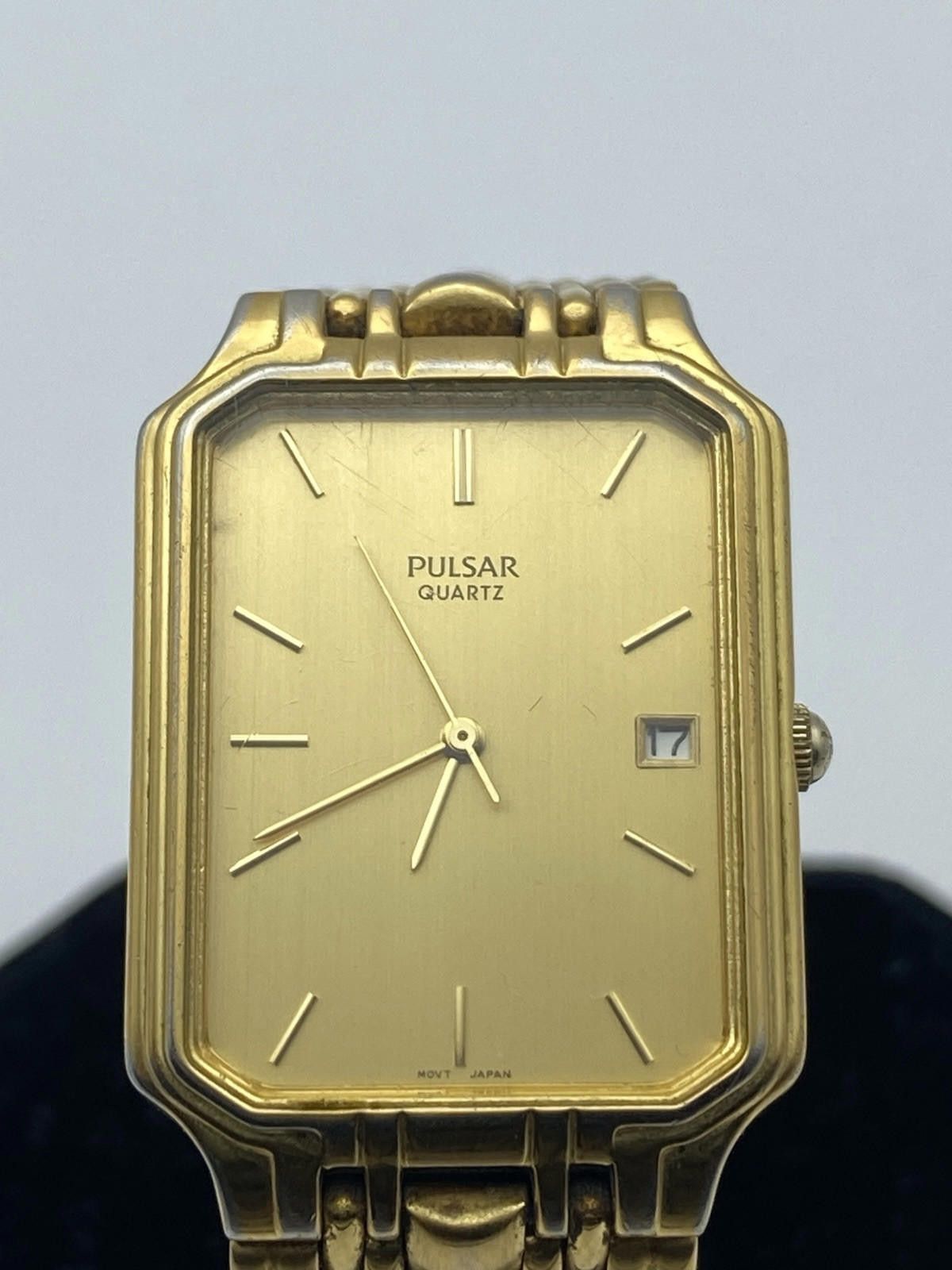 Pulsar Pulsar V722-X104 Date "Classic Rectangle Mens Watch Size ONE SIZE - 4 Thumbnail