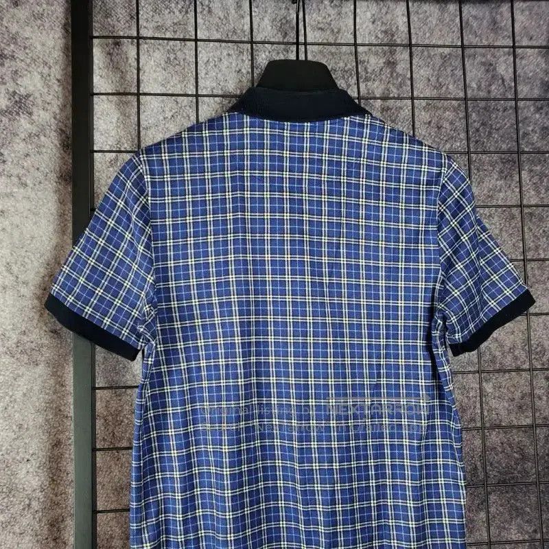 Burberry Burberry Blue Cotton Battle Check Summer Top. Size S / US 4 / IT 40 - 6 Thumbnail