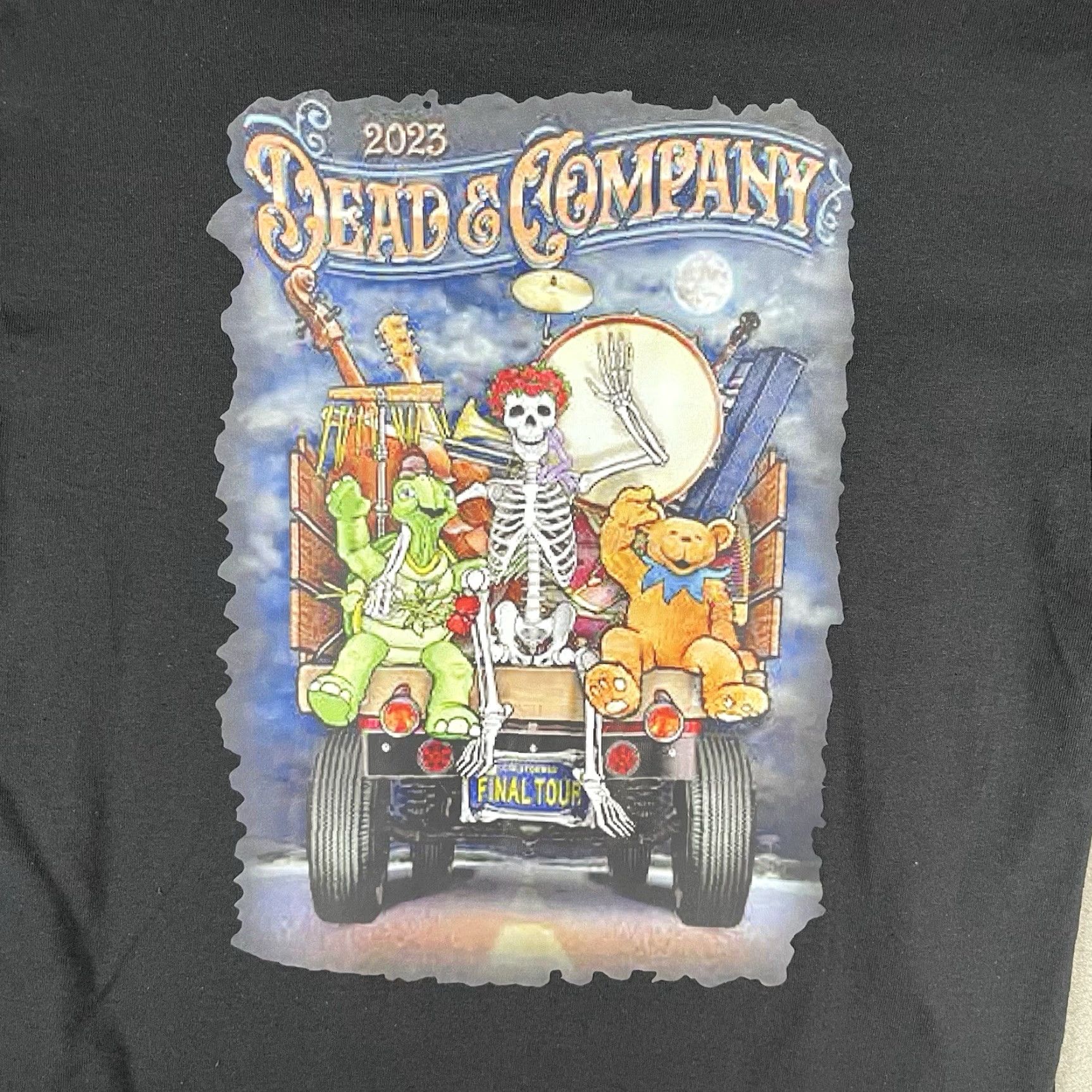Gildan VINTAGE Dead And Company 2023 Final Tour Shirt M Black Mens T-Shirt Grateful Dead Bear Dead & Co Size US M / EU 48-50 / 2 - 5 Thumbnail