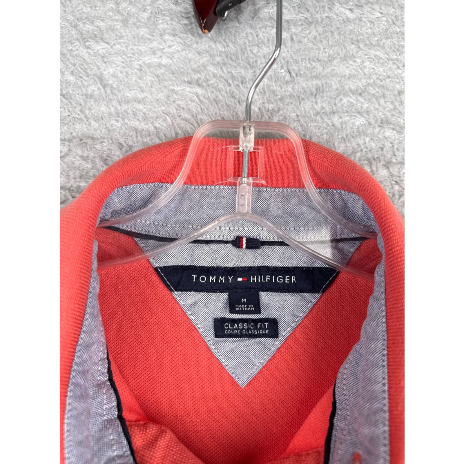 Tommy Hilfiger Tommy Hilfiger Shirt Polo Men Adult Medium Pink 100% Cotton Slim Classic Fit Short Sleeve Mens Size US M / EU 48-50 / 2 - 7 Thumbnail