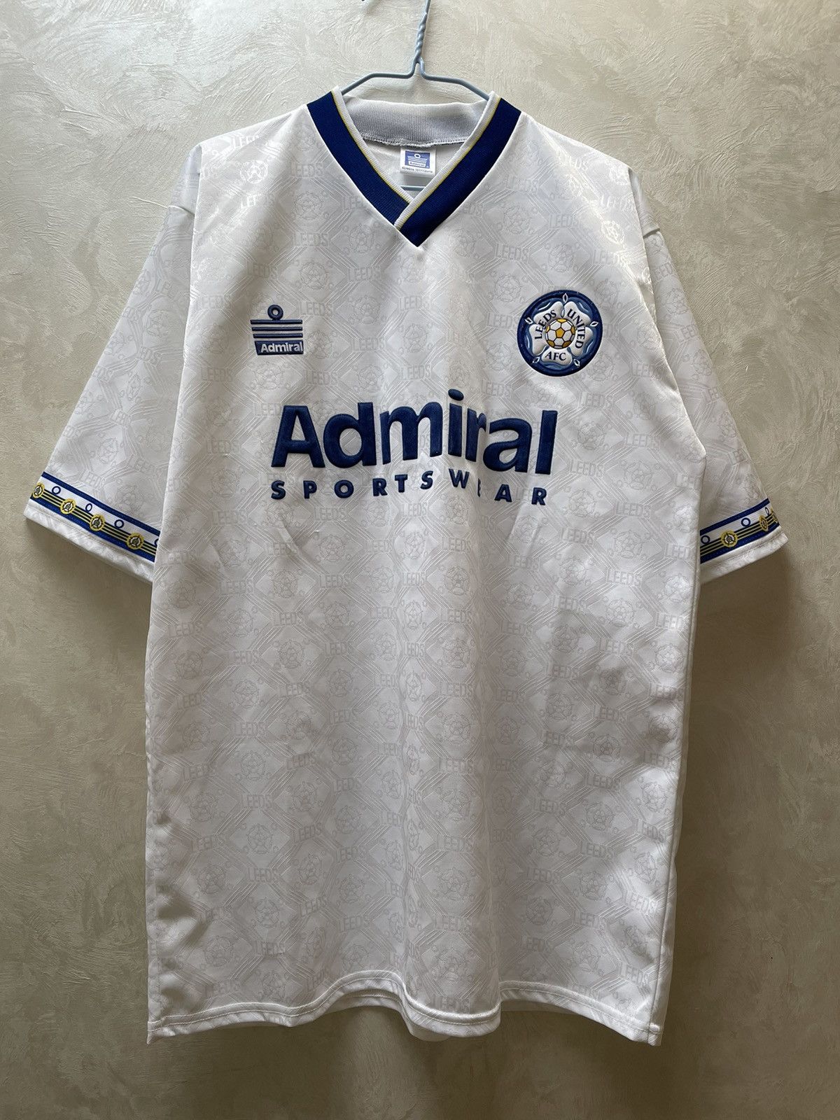 Vintage Leeds United 1992 1993 Home soccer shirt jersey kit tee Size US L / EU 52-54 / 3 - 1 Thumbnail