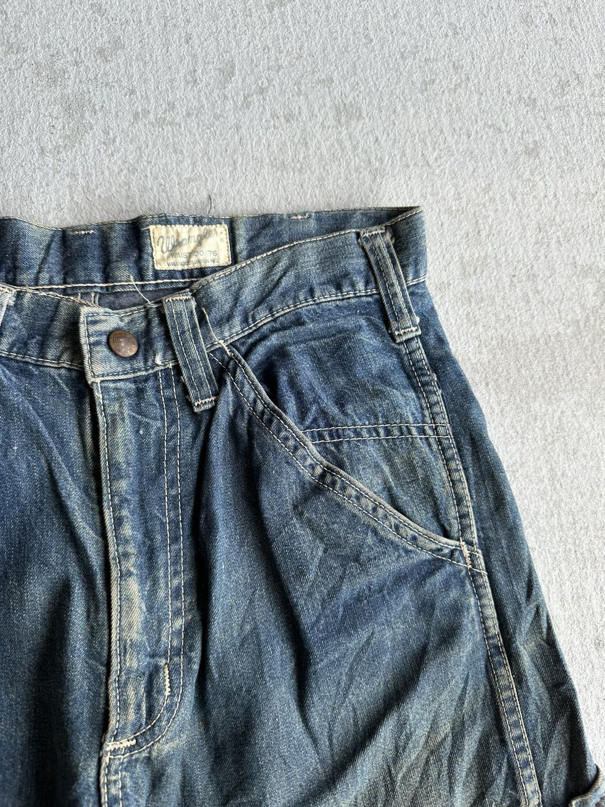 Japanese Brand W29 L32 🔥90’s Vtg WRANGLER Jeans Workwear Rusty Denim Pants Size US 29 - 4 Thumbnail