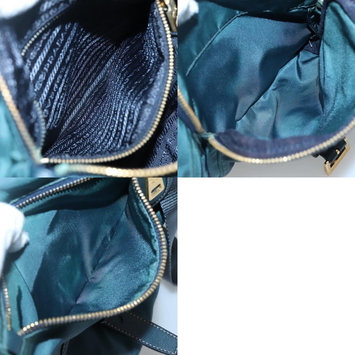 Prada PRADA Shoulder Bag Nylon Green Gold Size ONE SIZE - 13 Thumbnail
