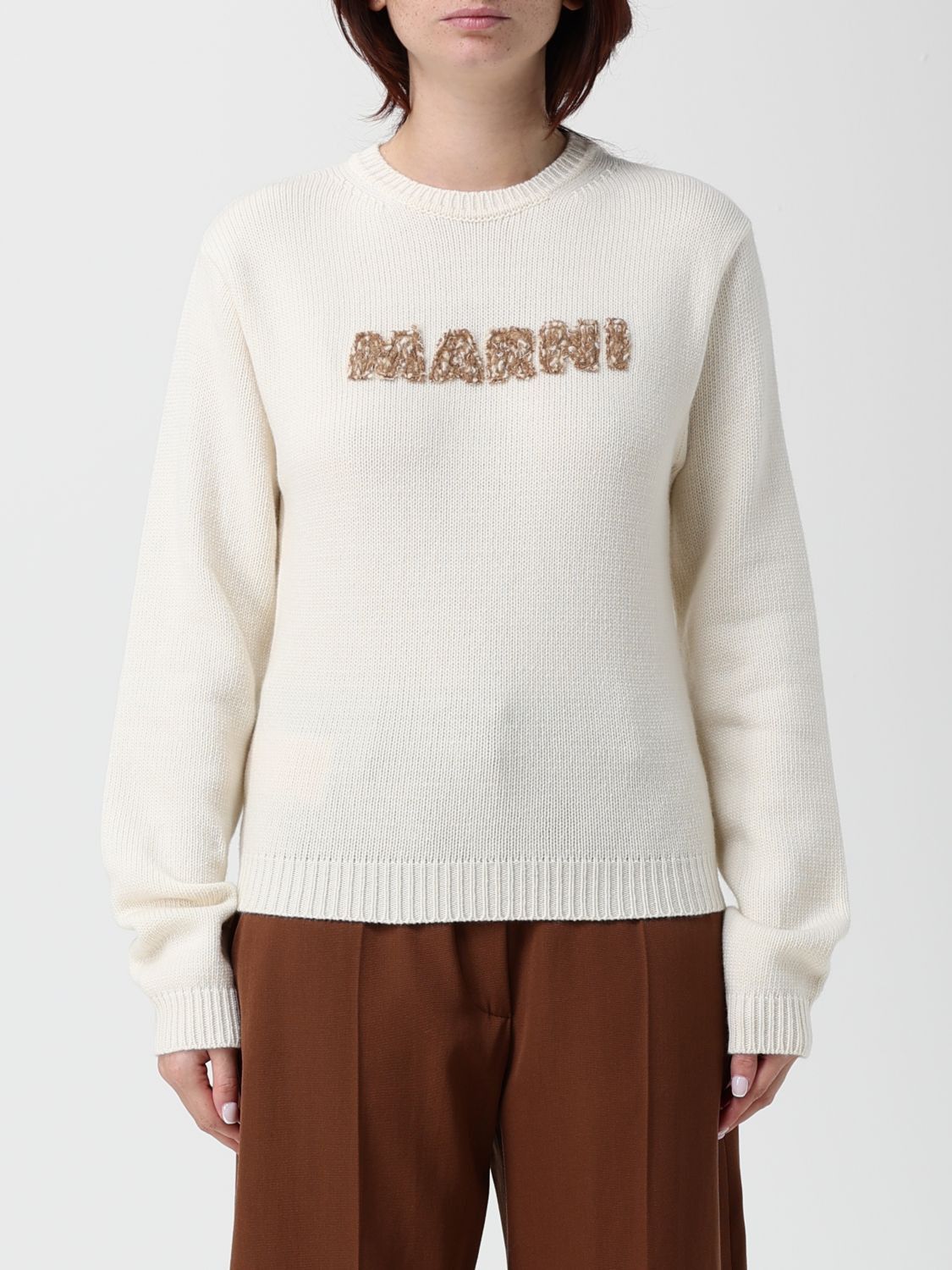 Marni Marni Sweater Woman Ivory Size M / US 6-8 / IT 42-44 - 1 Thumbnail
