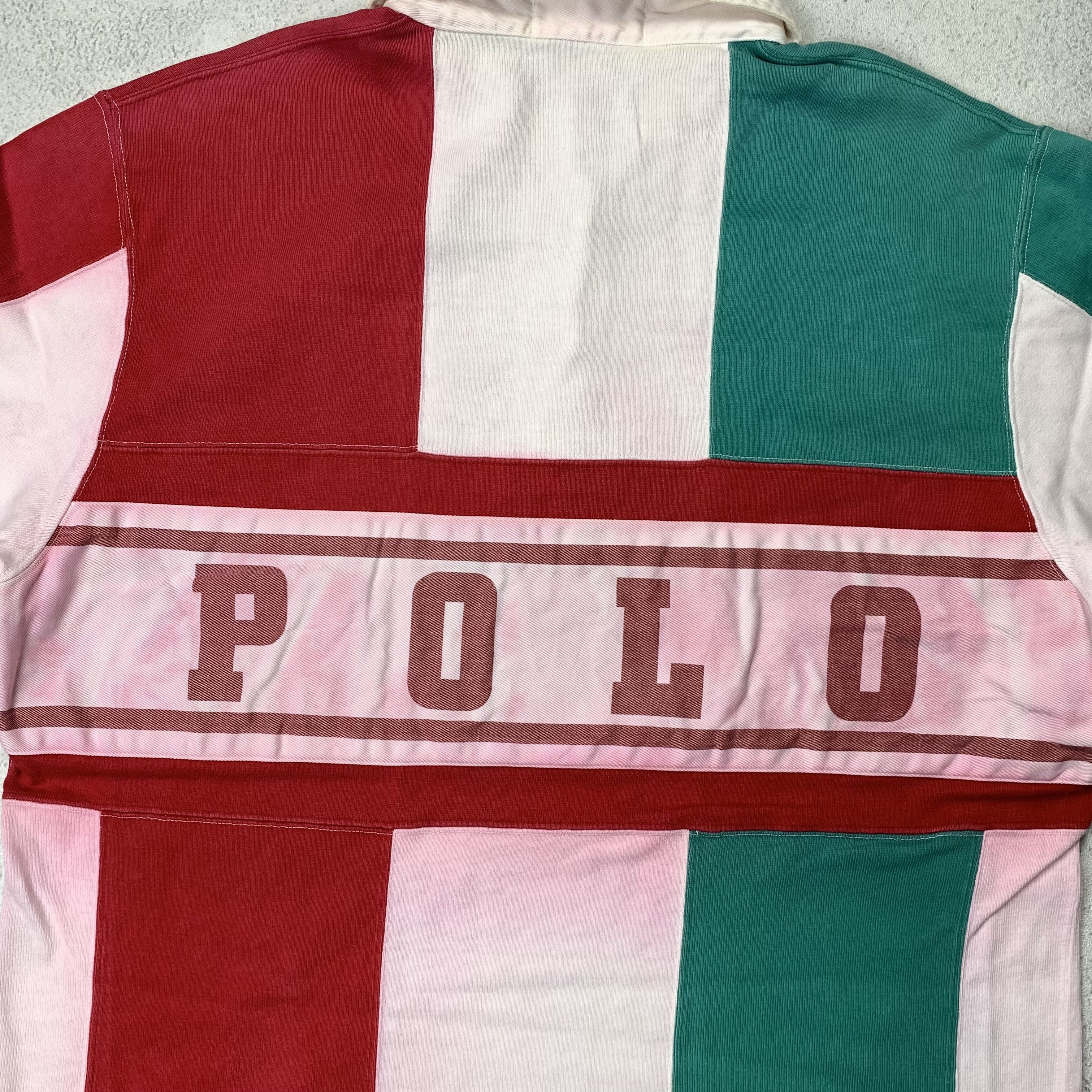 Polo Ralph Lauren Vintage Polo Ralph Lauren Italy Flag Rugby Shirt Size US L / EU 52-54 / 3 - 6 Thumbnail