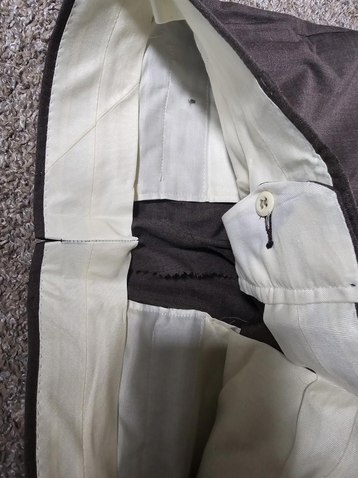 The Unbranded Brand Brown Unbranded Creased Dress Pants 32x31 Size US 32 / EU 48 - 2 Thumbnail