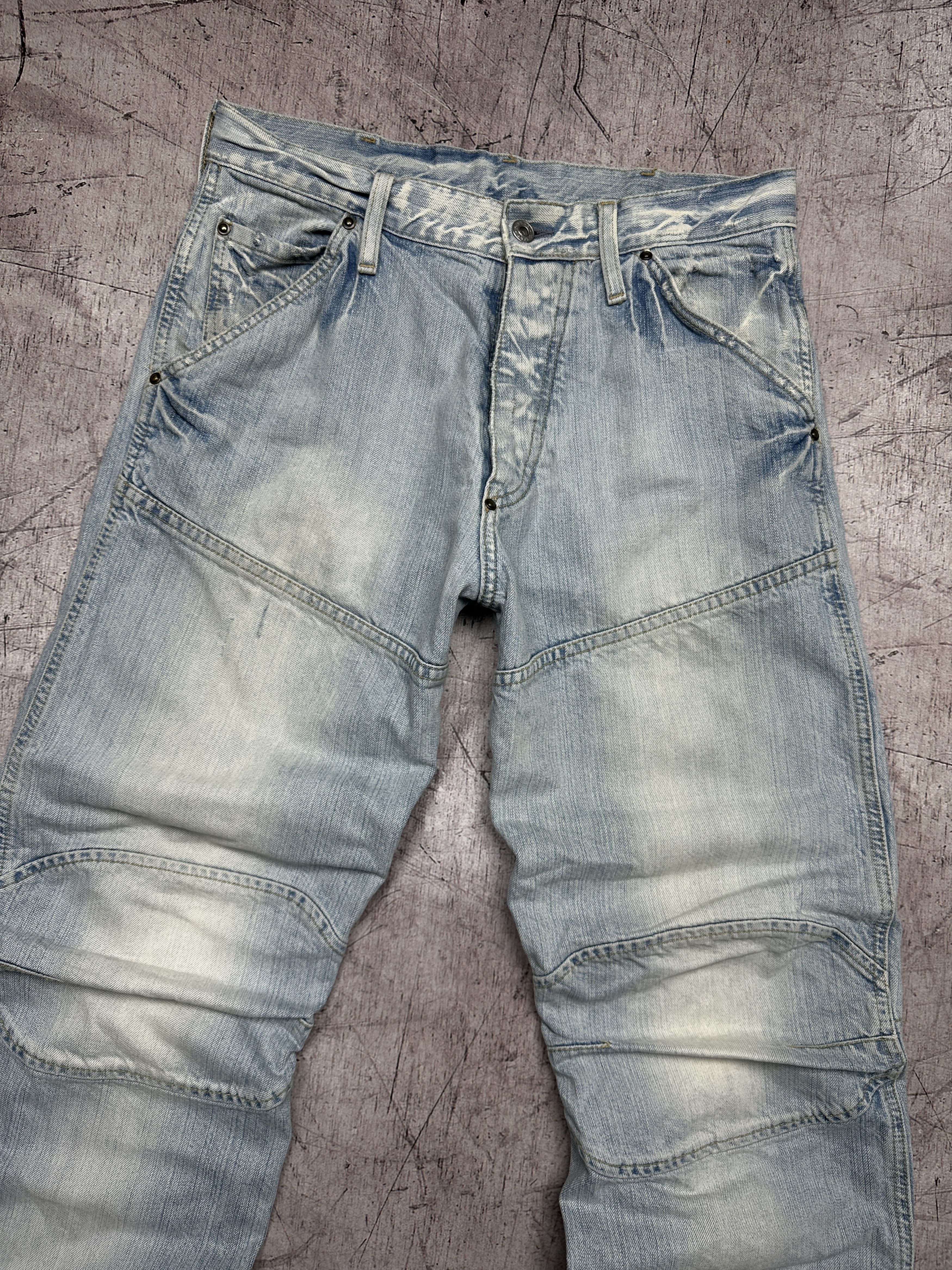 G-Star × Vintage G Star Raw Vintage Mens Elwood Denim Pants Double Knee Jeans Size US 31 - 2 Thumbnail