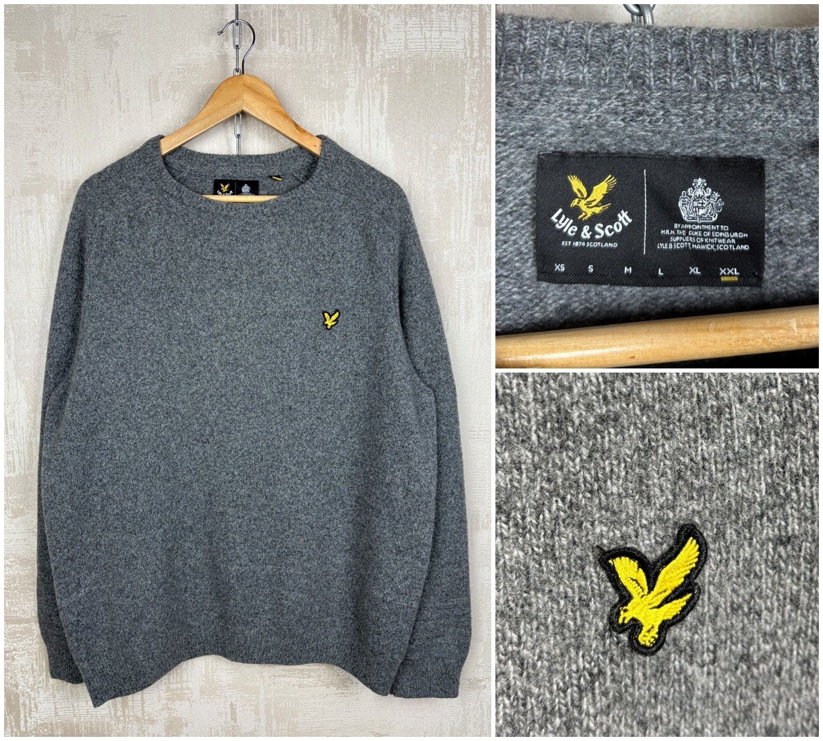 Lyle & Scott Lyle & Scott Crew Neck Wool Blend Sweater Size XL - XXL Size US XL / EU 56 / 4 - 1 Thumbnail