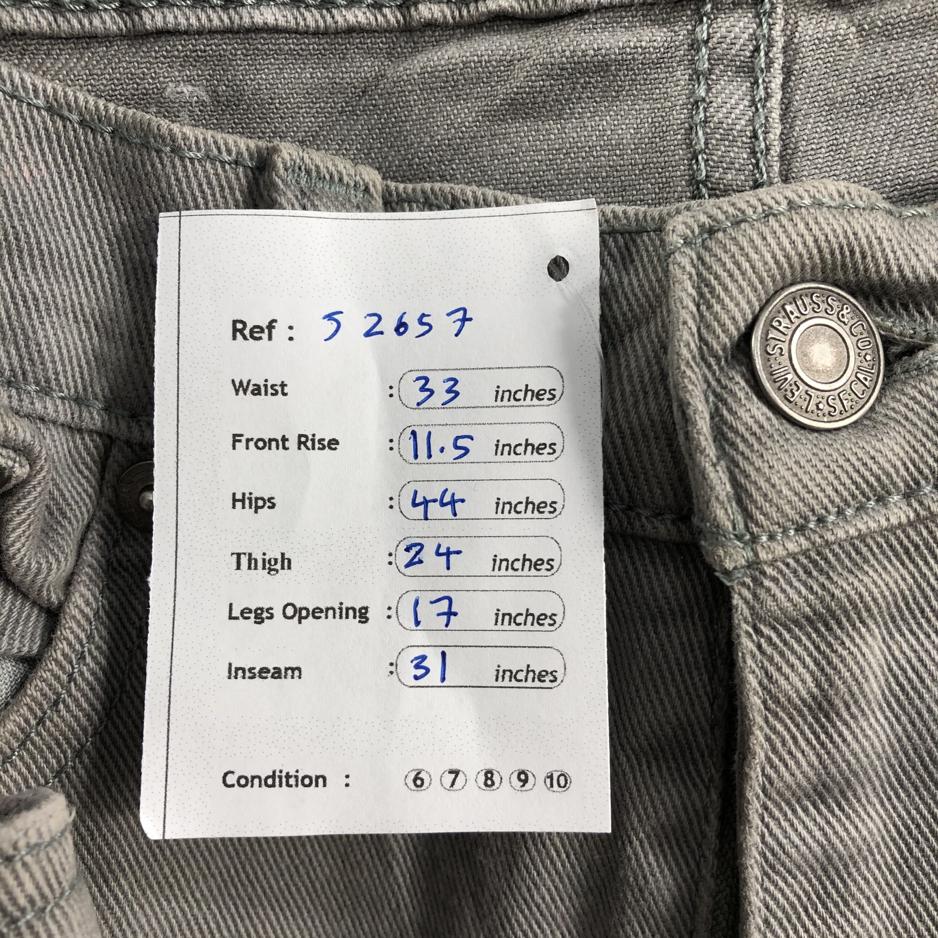 Levi's Vintage Levis 514 Jeans-J2657 Size US 33 - 12 Thumbnail