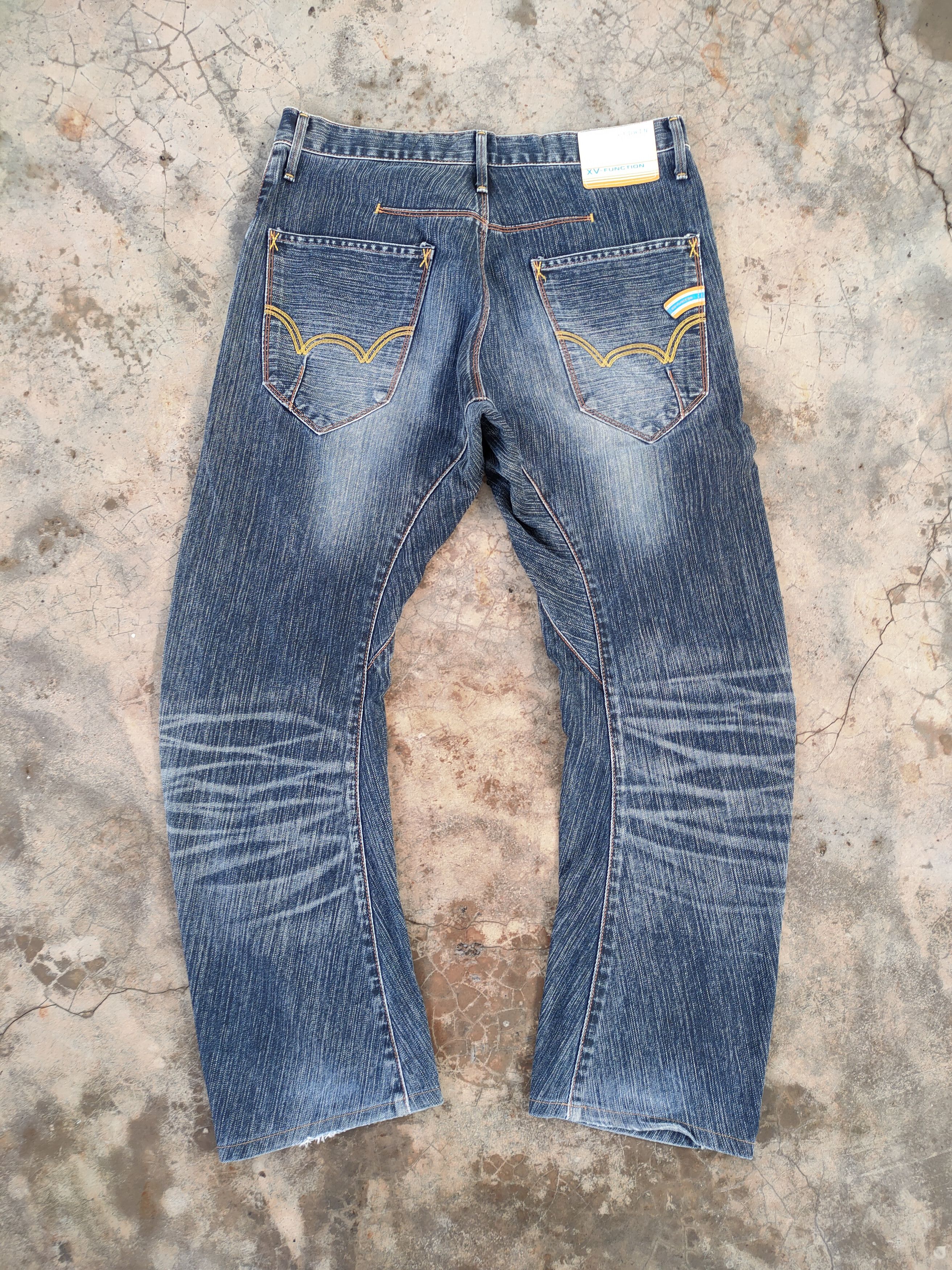 Edwin VINTAGE EDWIN XV FADED RIPPED JEANS DENIM PANTS Size US 35 - 1 Thumbnail