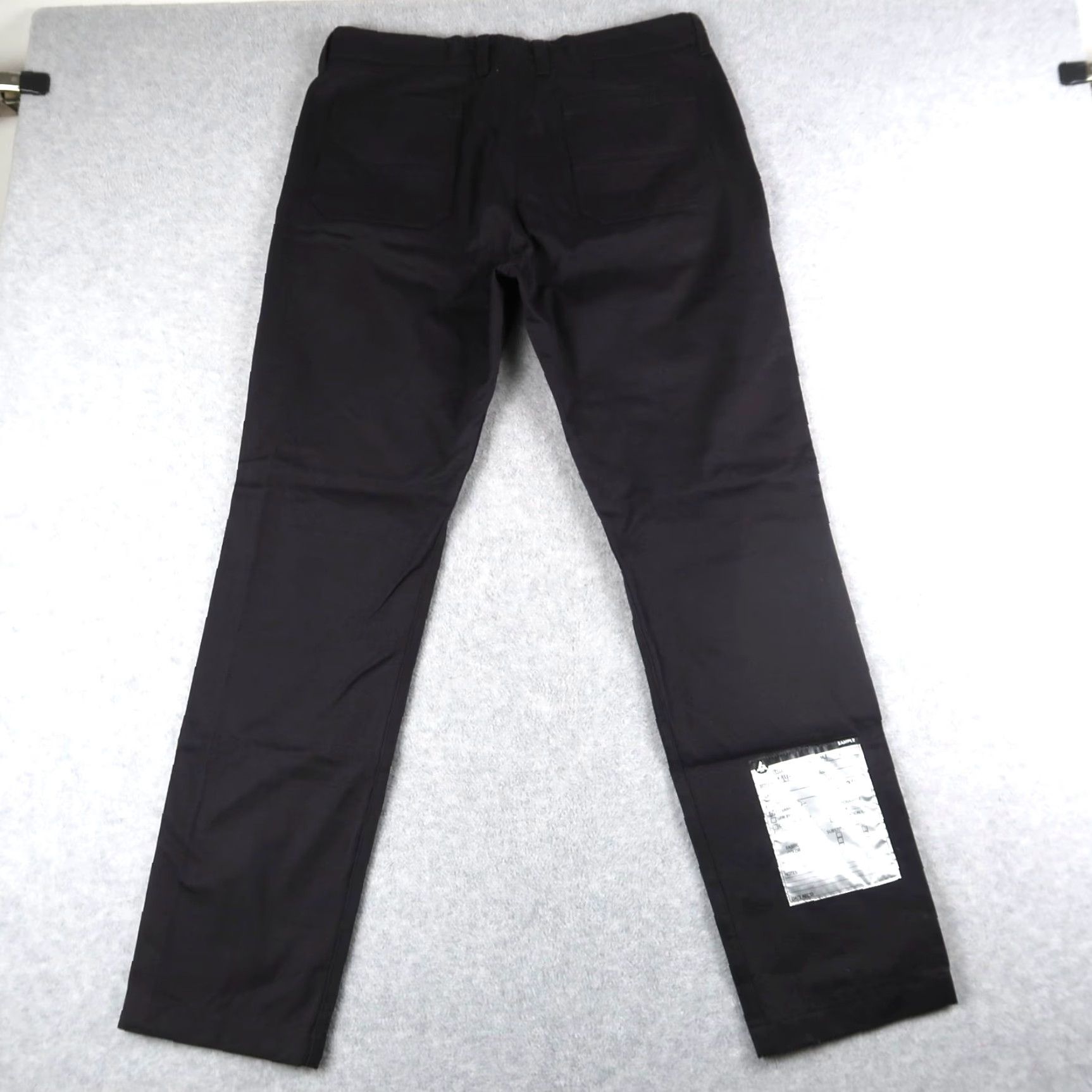 Vintage American Giant Work Pants 33x31.5 Black Cotton Twill Straight Leg Mens Size US 33 - 2 Thumbnail
