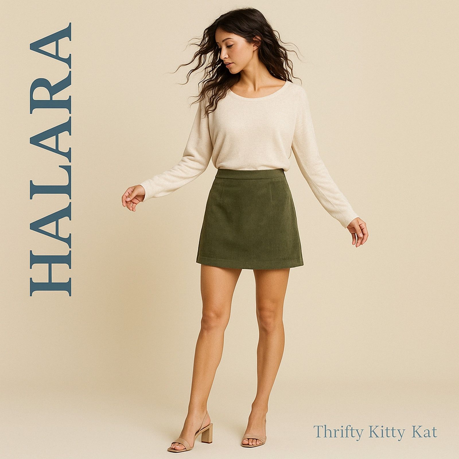 Other Halara High Waisted 2 in 1 Corduroy A Line Mini Skort XS NWT Size 26" / US 2 / IT 38 - 5 Thumbnail