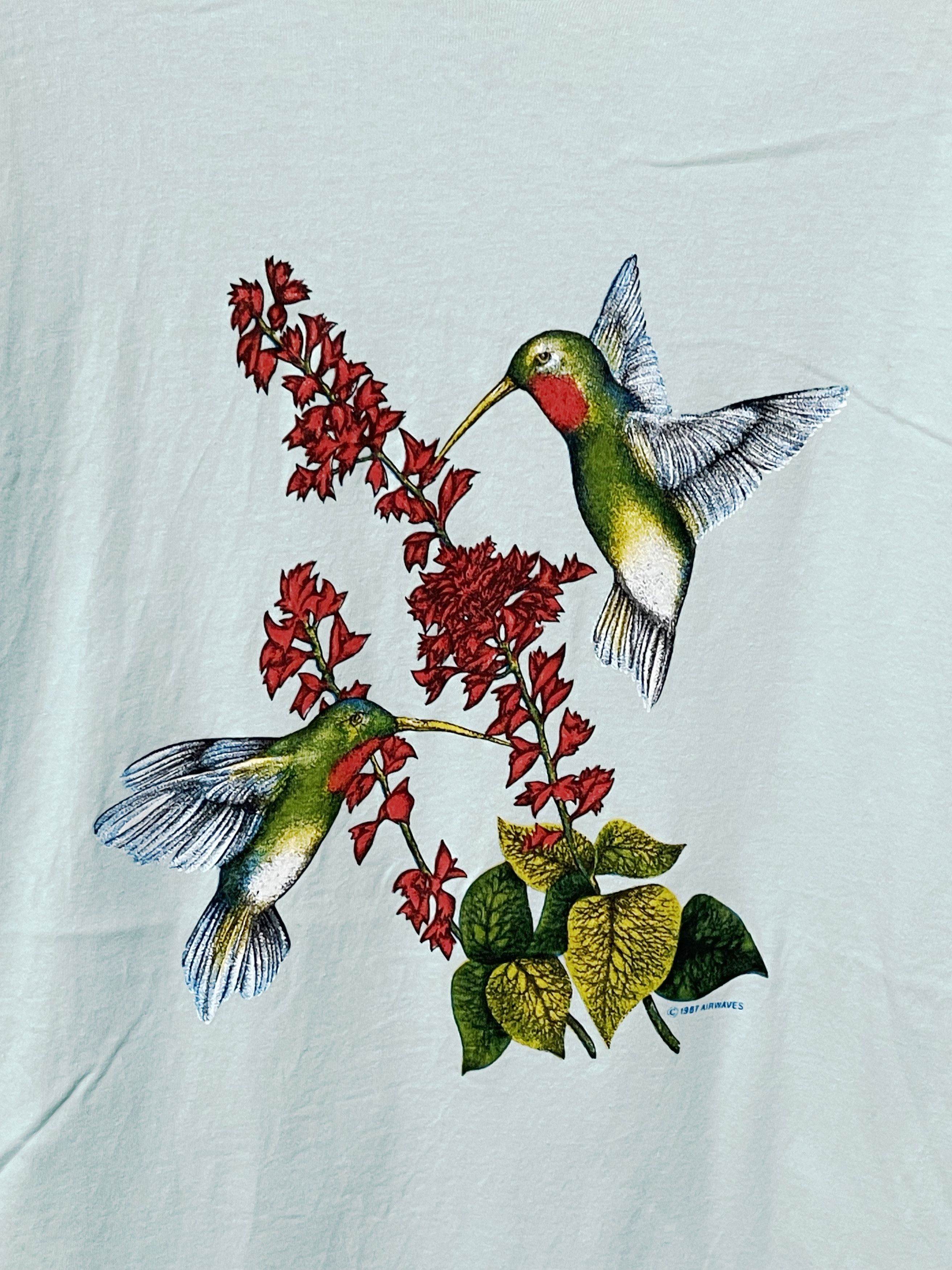 Vintage Vintage 80s Hummingbird Shirt Size US M / EU 48-50 / 2 - 2 Thumbnail