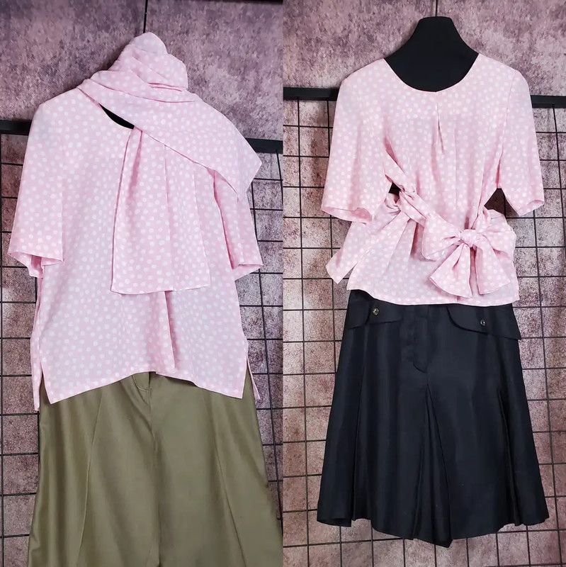 Givenchy Givenchy Pink Polka Dot Short Sleeve T-Shirt 0089 Size M / US 6-8 / IT 42-44 - 1 Thumbnail