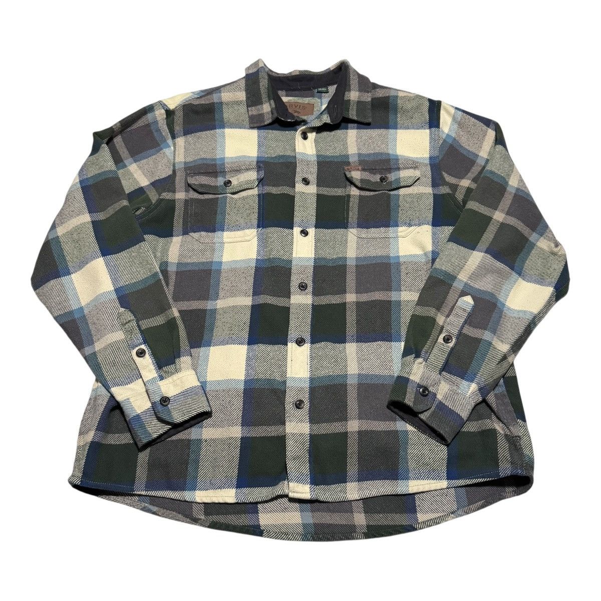 Orvis Orvis Flannel Heavyweight Plaid Button Down Shirt Men's 2XL Size US XXL / EU 58 / 5 - 1 Thumbnail