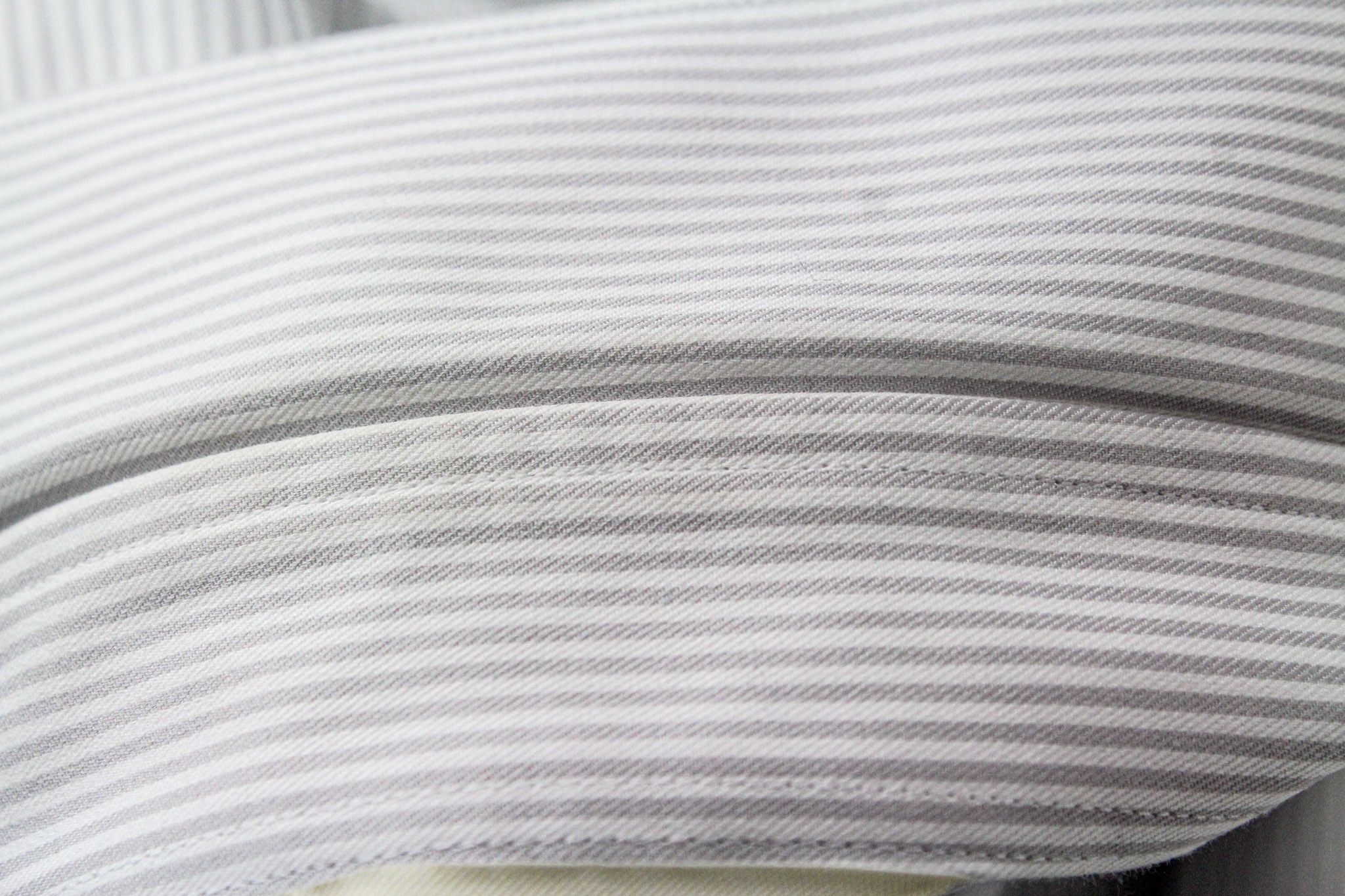 Suitsupply TRAVELLER 40/15 3/4 Slim Grey Cotton Striped 72598 Size 40R - 8 Thumbnail