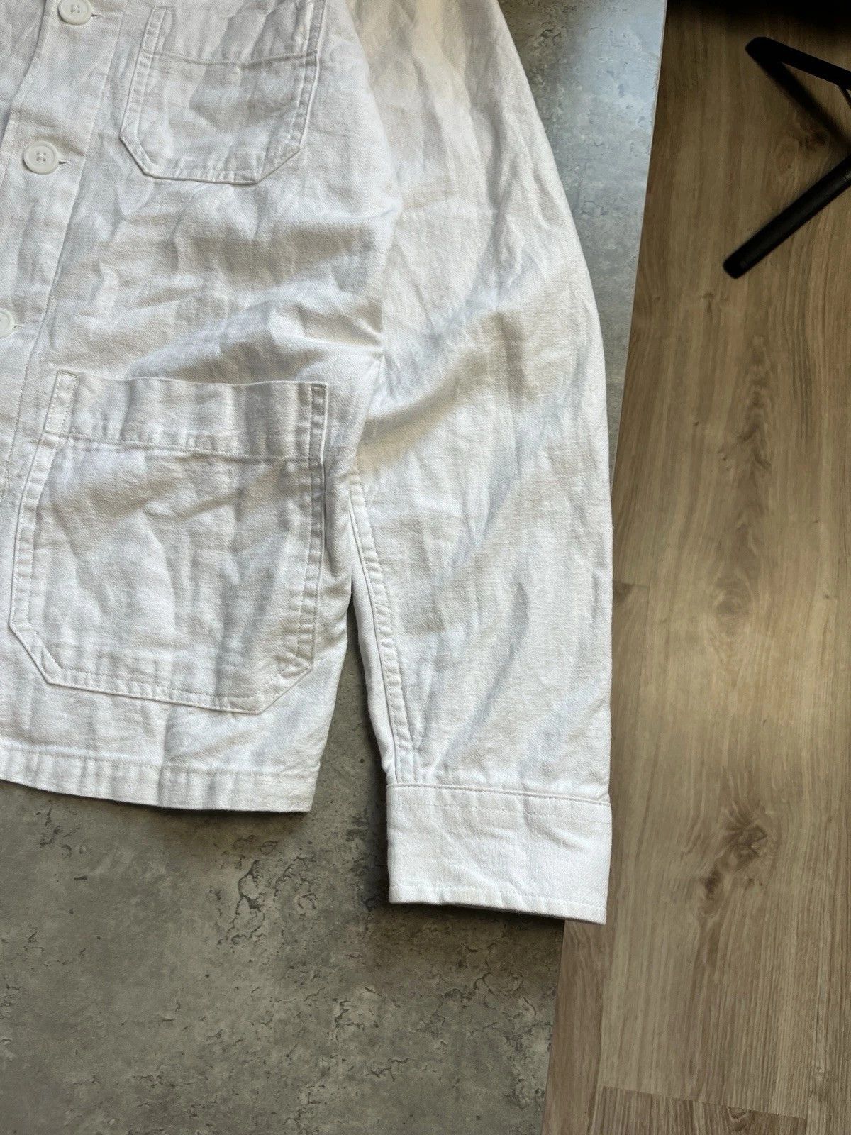 Folk Folk White Cotton Linen Overshirt Size US L / EU 52-54 / 3 - 4 Thumbnail