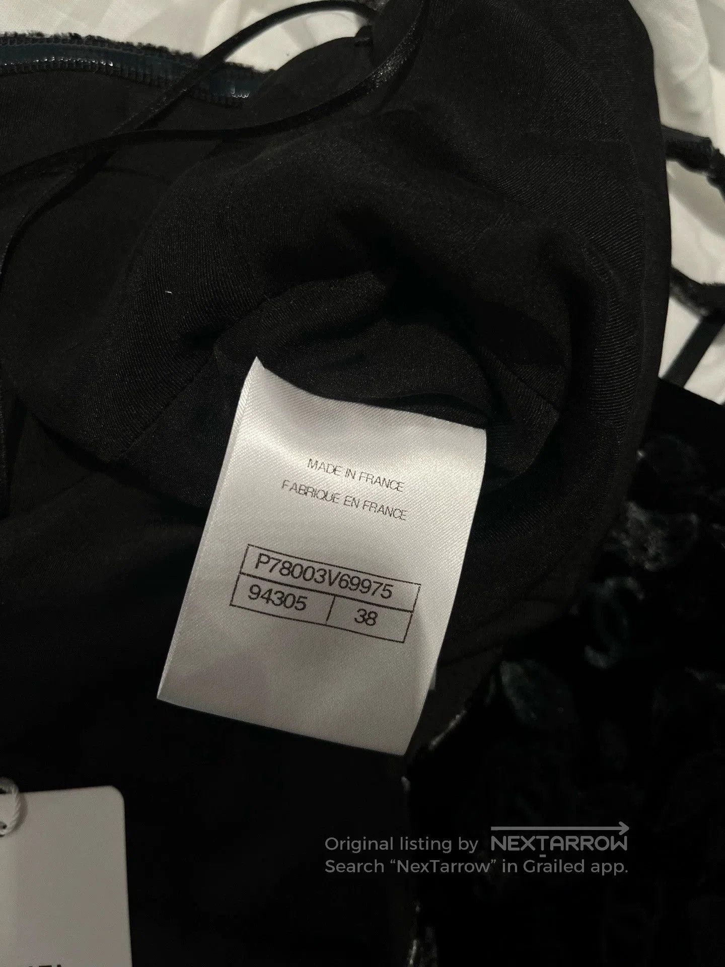 Chanel Chanel Black Velvet Printed Camisole Dress. Size US M / EU 48-50 / 2 - 5 Thumbnail