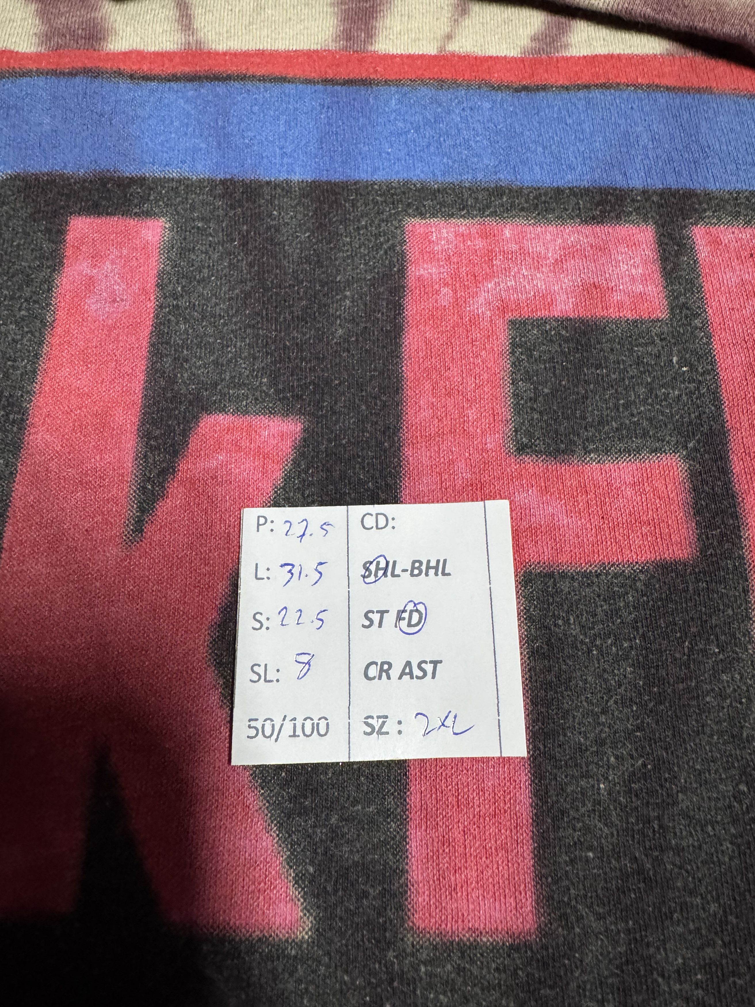 Pink Floyd VINTAGE PINK FLOYD WORLD TOUR 87 REISSUE TIE DYE VERY RARE Size US XXL / EU 58 / 5 - 18 Thumbnail