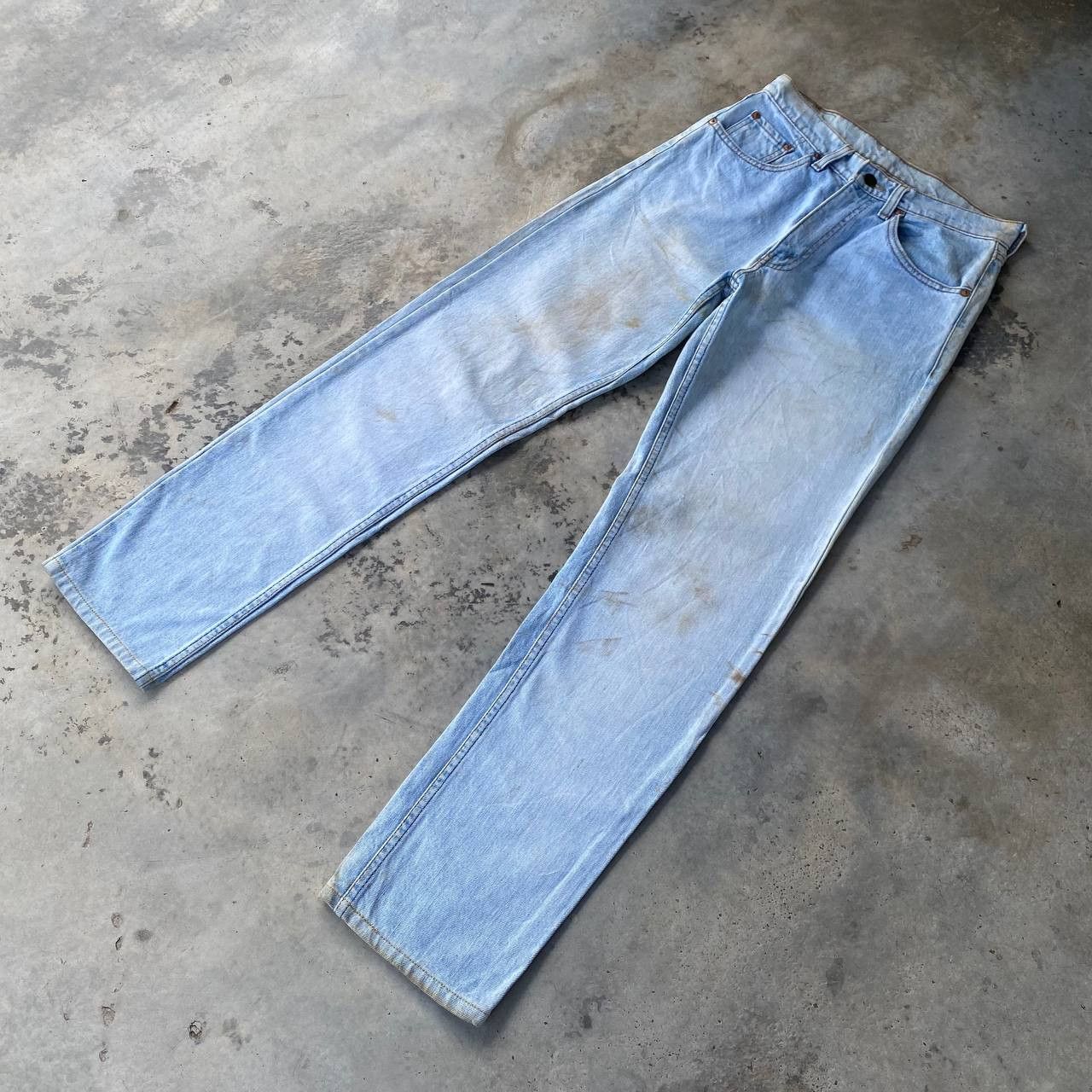 Levi's Vintage Clothing W28" VINTAGE LEVIS 503 YEAR 1989 LIGHTWASH DIRTY GRUNGE JEAN Size US 28 / EU 44 - 3 Thumbnail