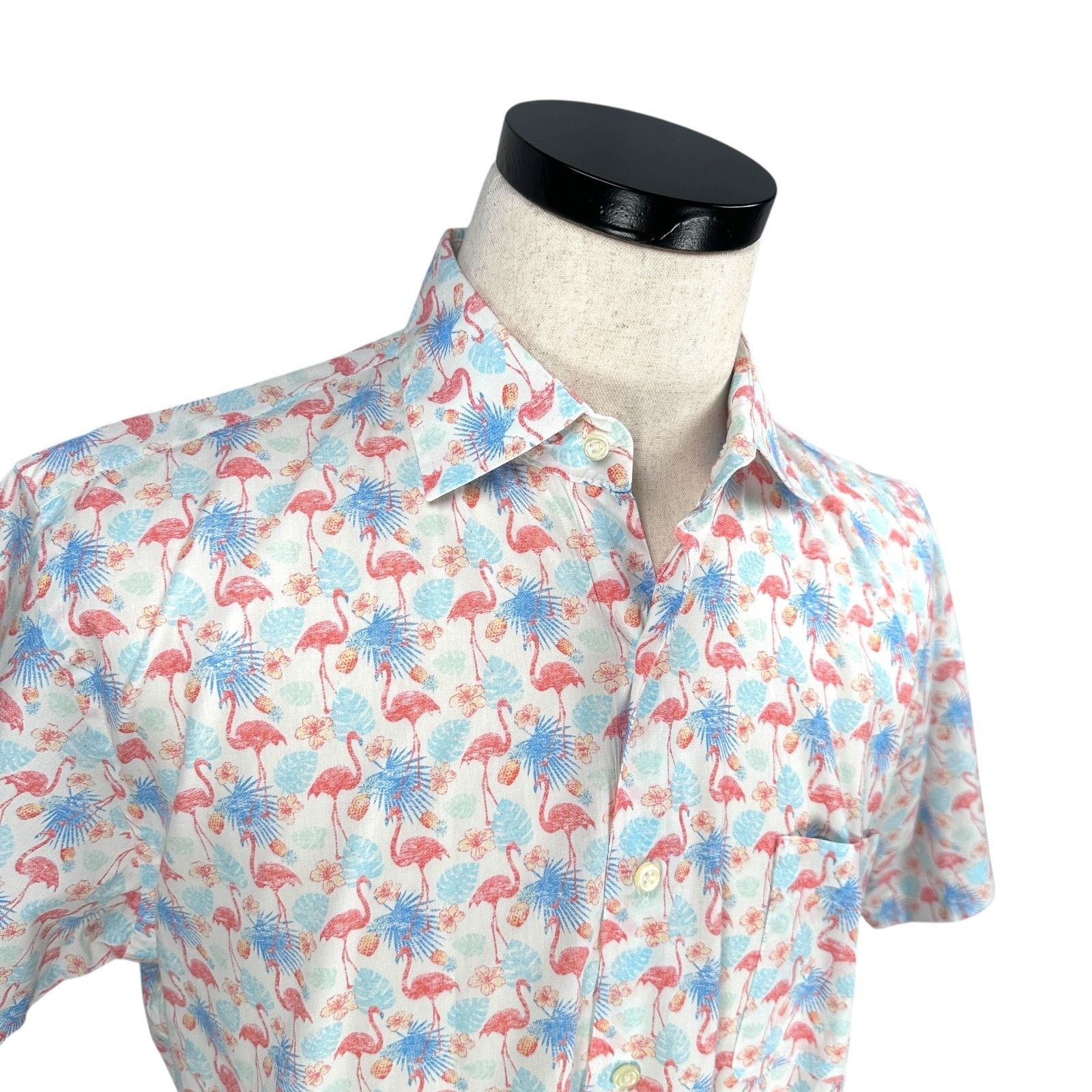 Peter Millar Peter Millar Shirt Men’s M Paradise Short Sleeve Button-Up Size US M / EU 48-50 / 2 - 2 Thumbnail