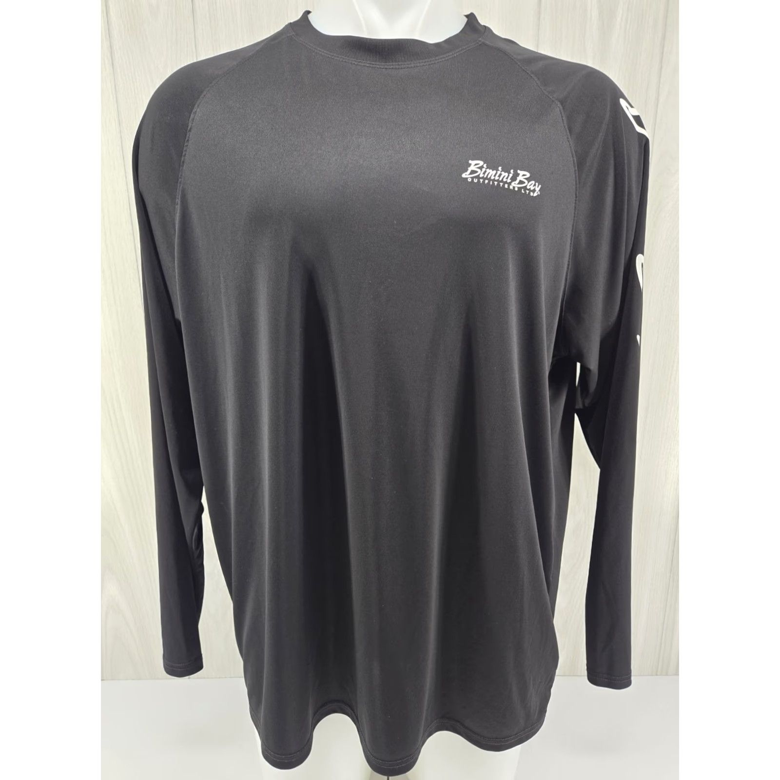 Vintage Bimini Bay Graphic Tee Men XL Black Fishing Polyester Pullover Long Sleeve Tee Size US XL / EU 56 / 4 - 3 Thumbnail