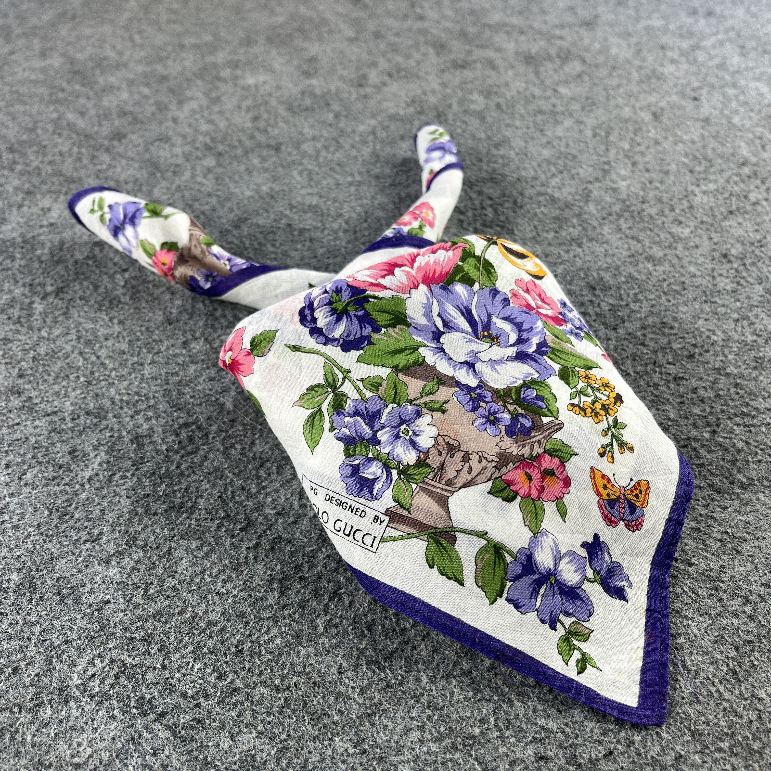 Paolo Gucci × Vintage Paolo Gucci Handkerchief / Bandana / Neckerchief B082 Size ONE SIZE - 11 Thumbnail