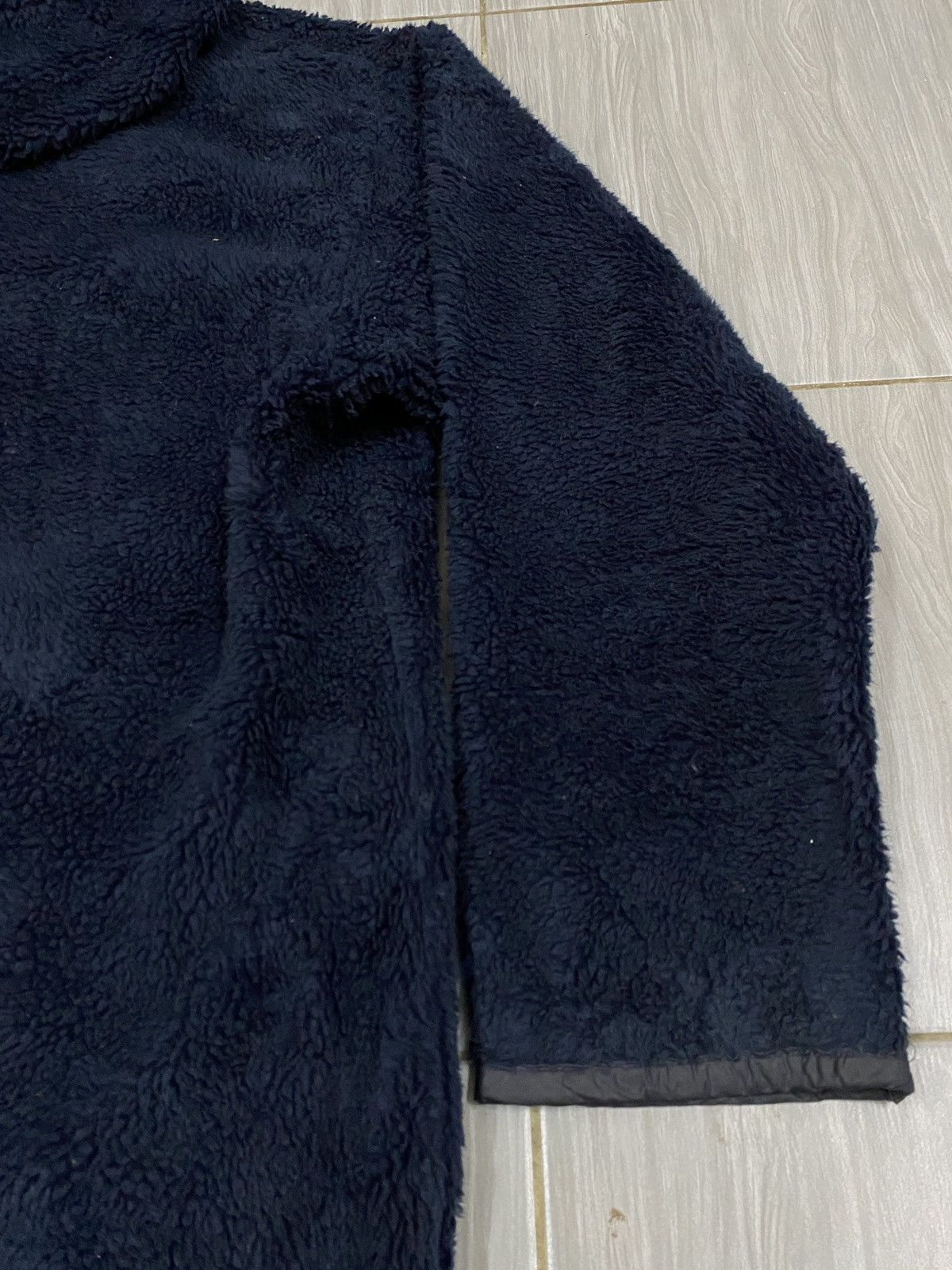 45rpm Rare Vtg 45RPM Long Jacket Fleece Blue Size US L / EU 52-54 / 3 - 11 Thumbnail