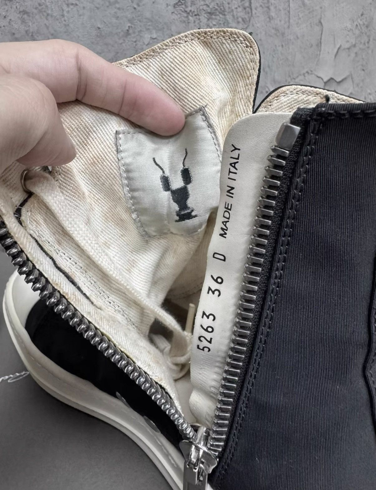 Rick Owens Rick Owens DRKSHDW High Top Ramones K37 Size US 6 / IT 36 - 5 Thumbnail