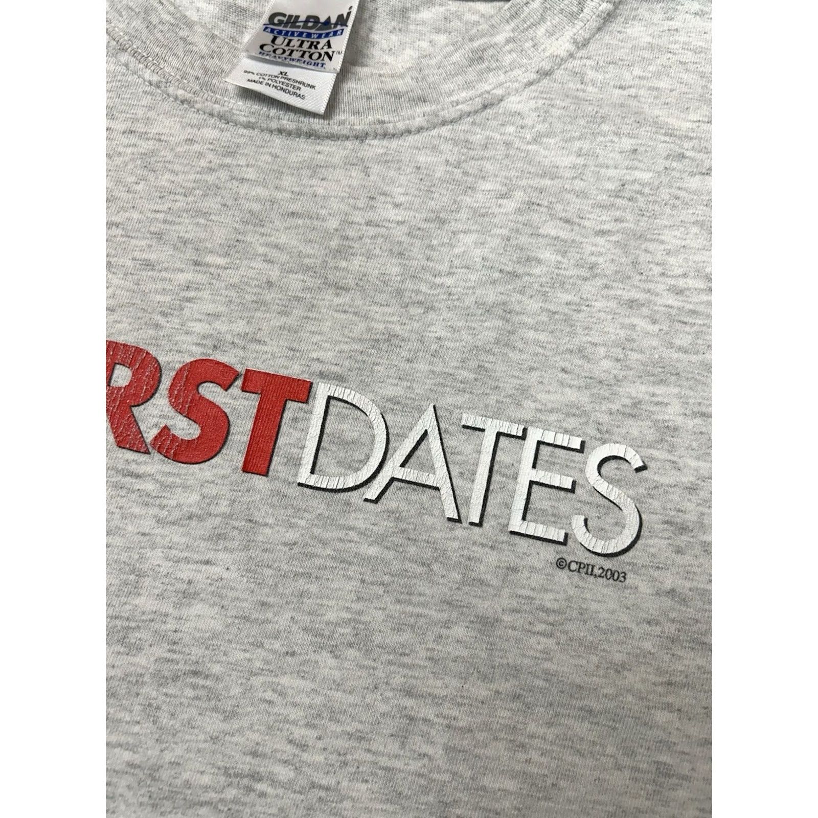 Vintage VINTAGE Adam Sandler 50 First Dates Tee Shirt Gray XL Movie Promo 2003 Short Sleeve Crew Neck Men 24x30.25 Inches Comfort Graphic Print Size US XL / EU 56 / 4 - 5 Thumbnail