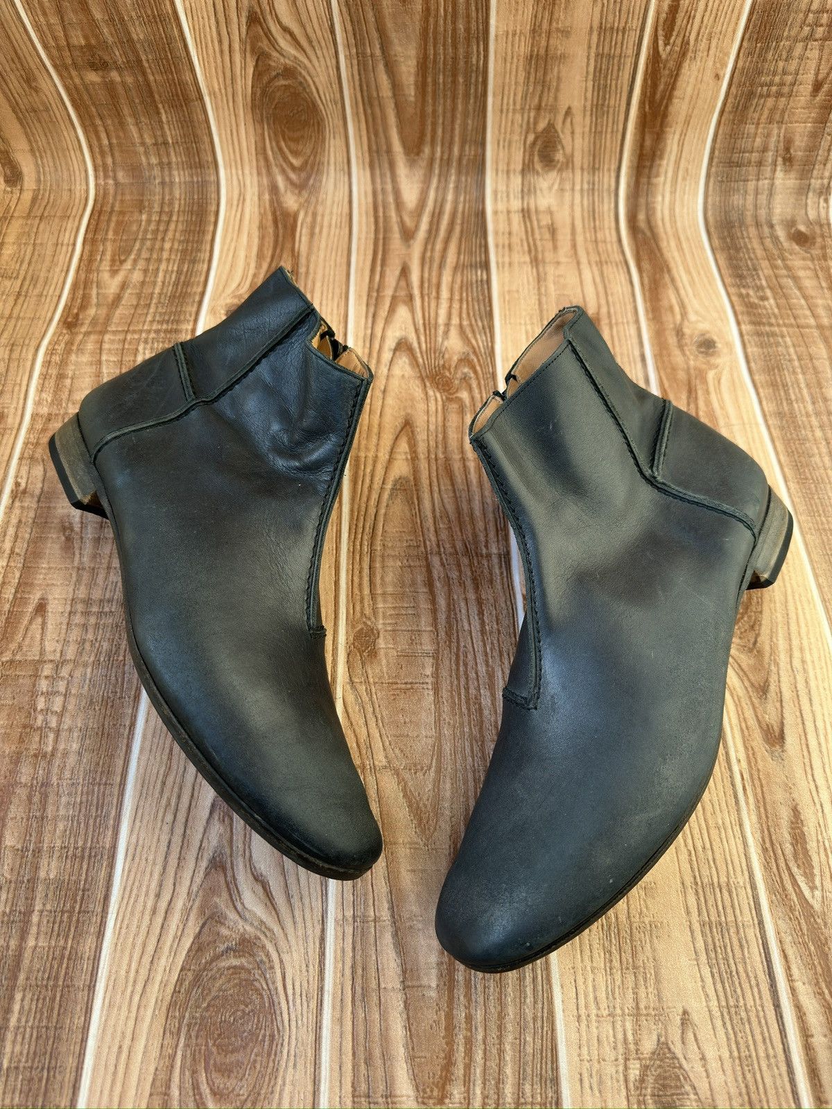 Maison Margiela RARE Maison Martin Margiela BLack Leather Side-Zip Boots Size US 11 / EU 44 - 6 Thumbnail