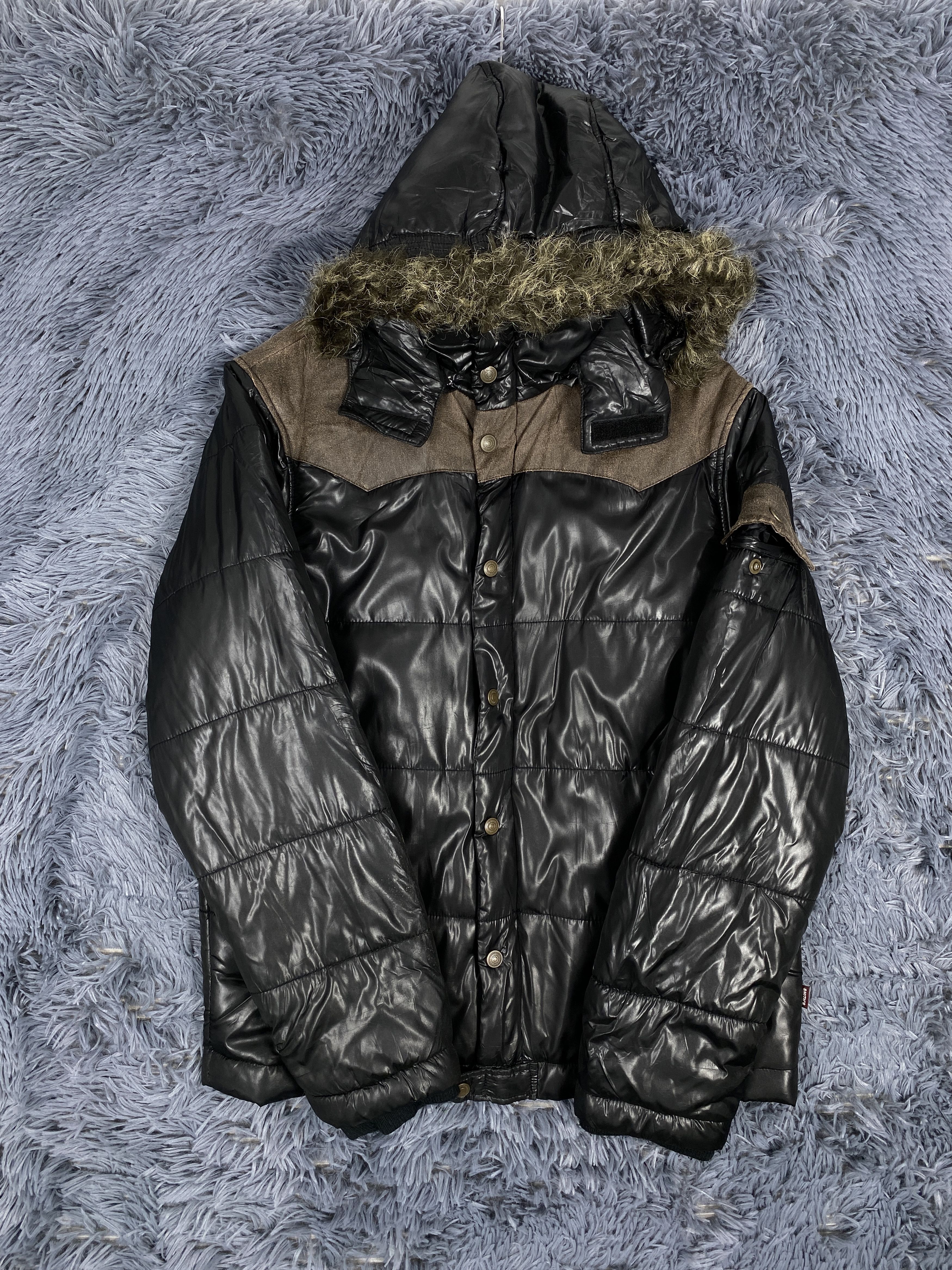 Smith's American Vintage Smiths American Sherpa Hoodie Puffer Down Jacket Size US L / EU 52-54 / 3 - 6 Thumbnail